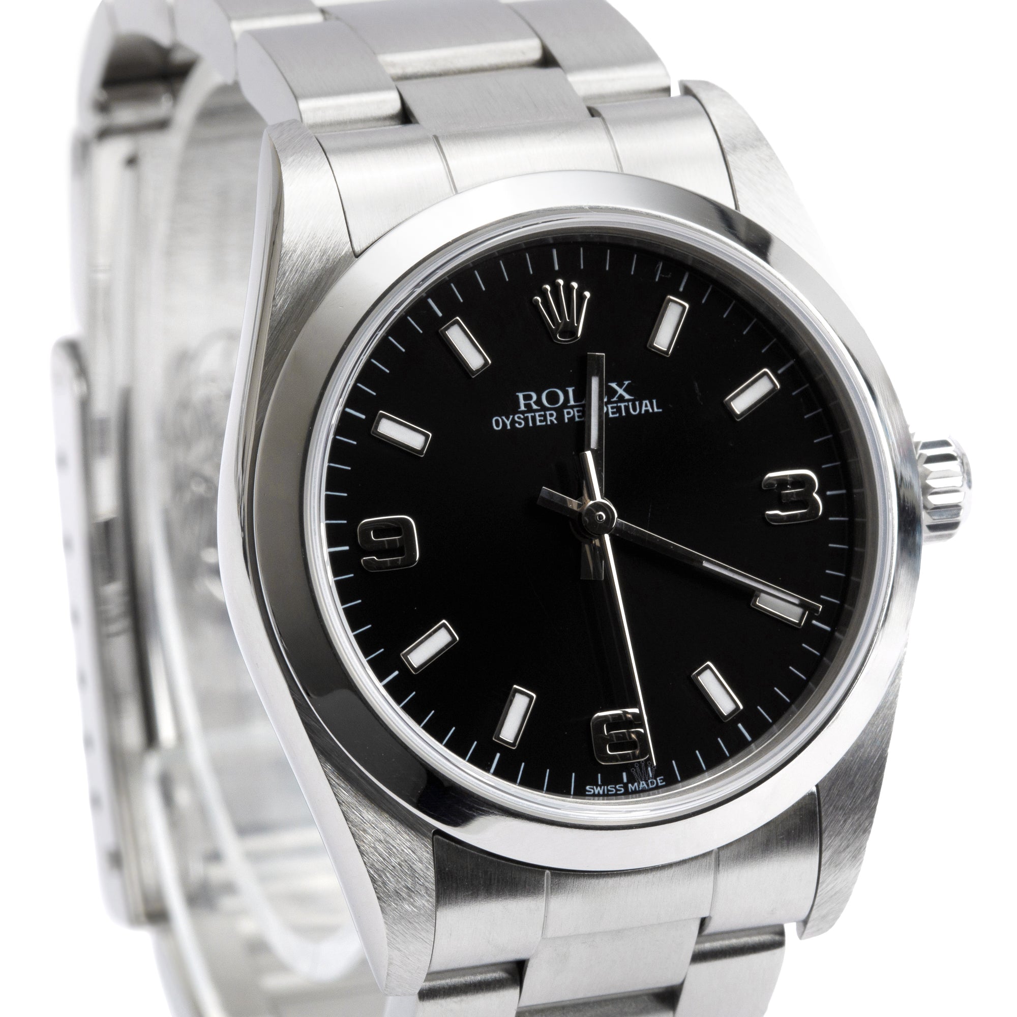 Rolex Stainless Steel Oyster Perpetual 31 MM Automatic Watch 77080 w/ Box