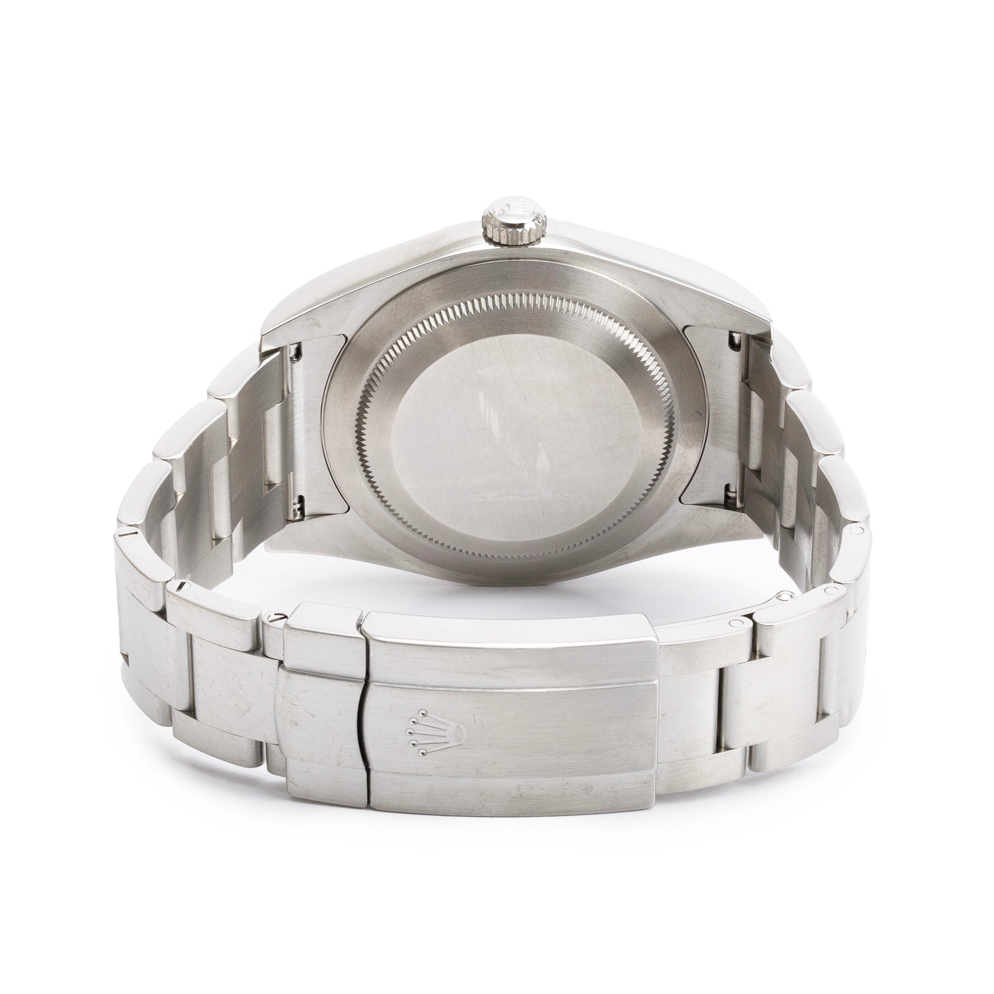 Rolex Stainless Steel Oyster Perpetual 39 MM Watch Grey Rhodium Dial 114300 w/ Box & Paper