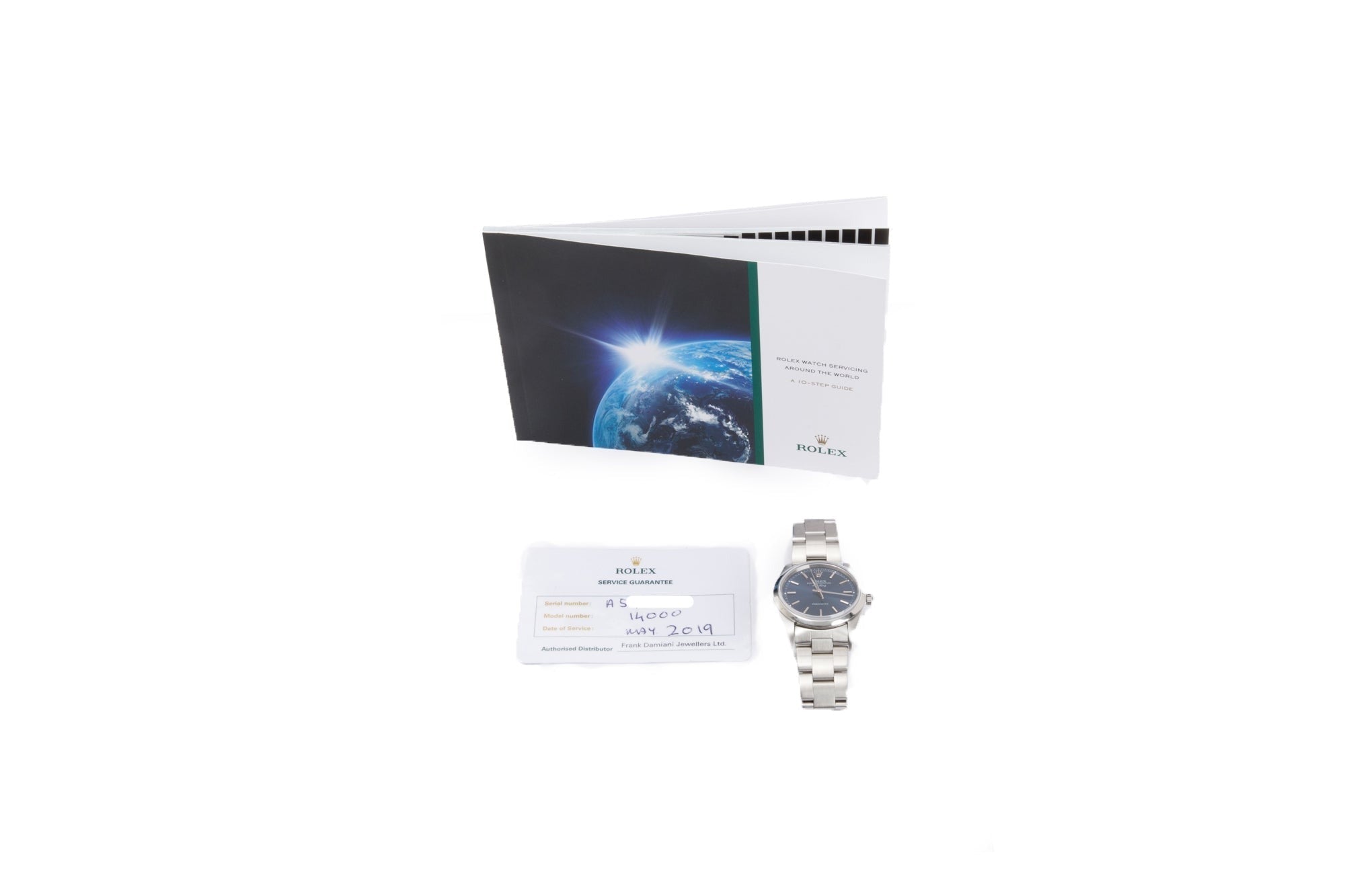 Rolex Stainless Steel Oyster Perpetual Air King 14000 34 MM Watch