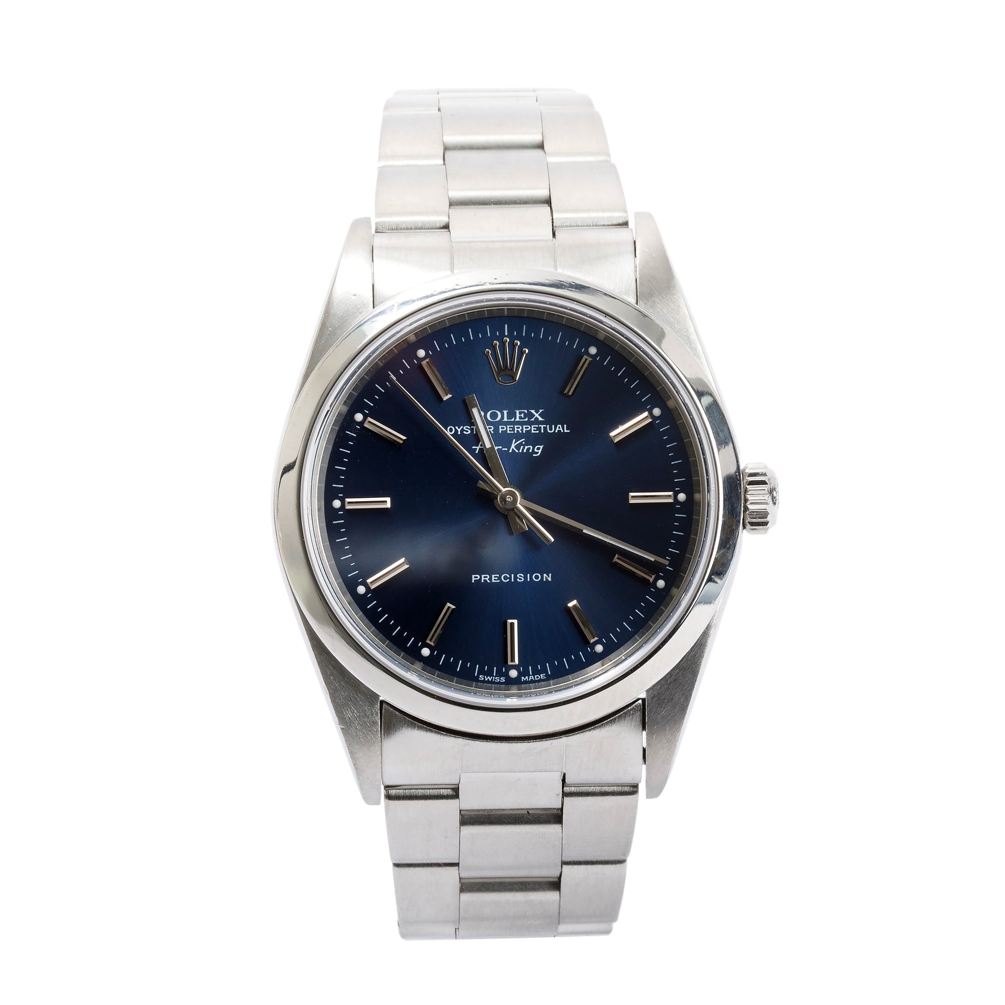 Rolex Stainless Steel Oyster Perpetual Air King 14000 34 MM Watch