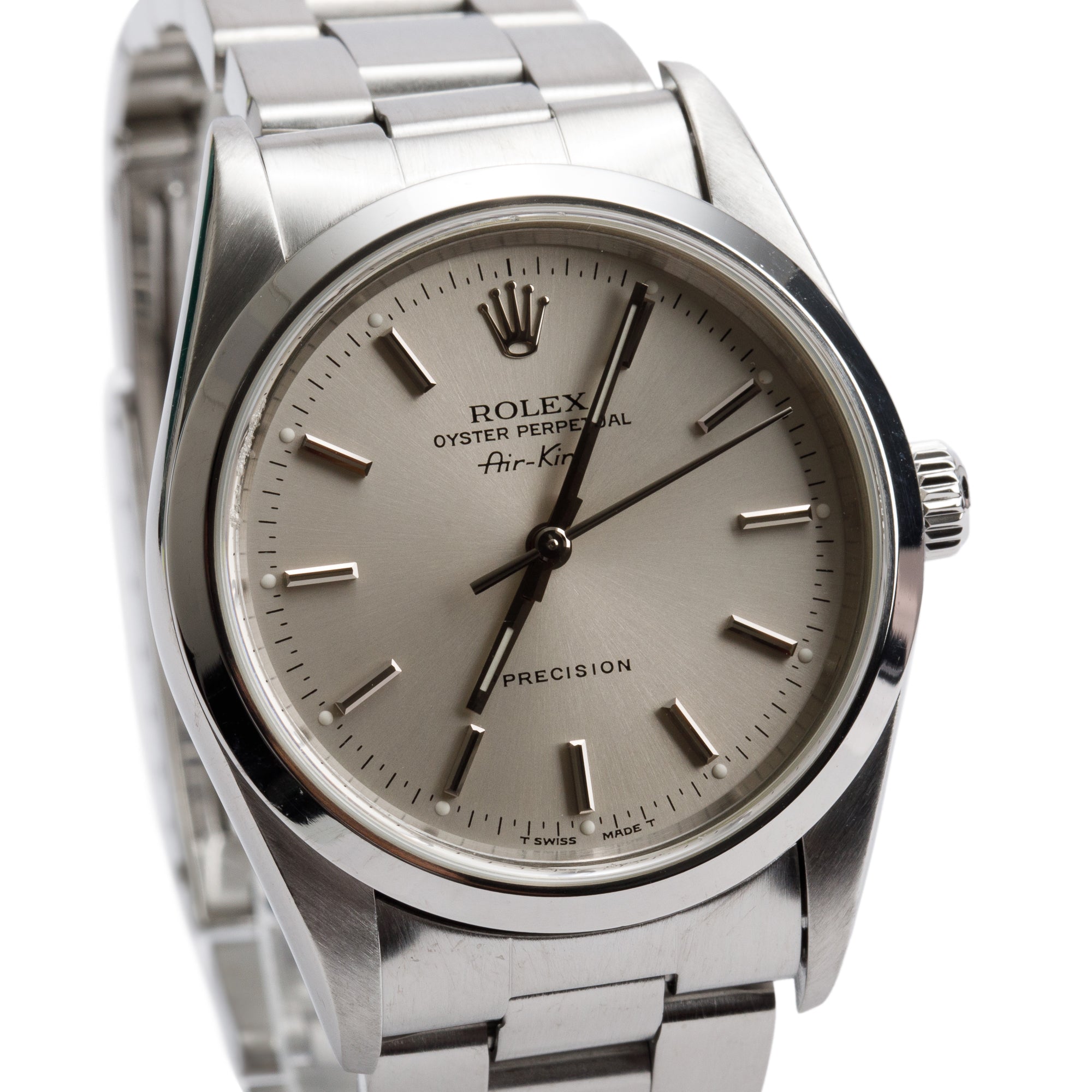 Rolex Stainless Steel Oyster Perpetual Air King 34 MM Watch 14000 w/ Box & Papers