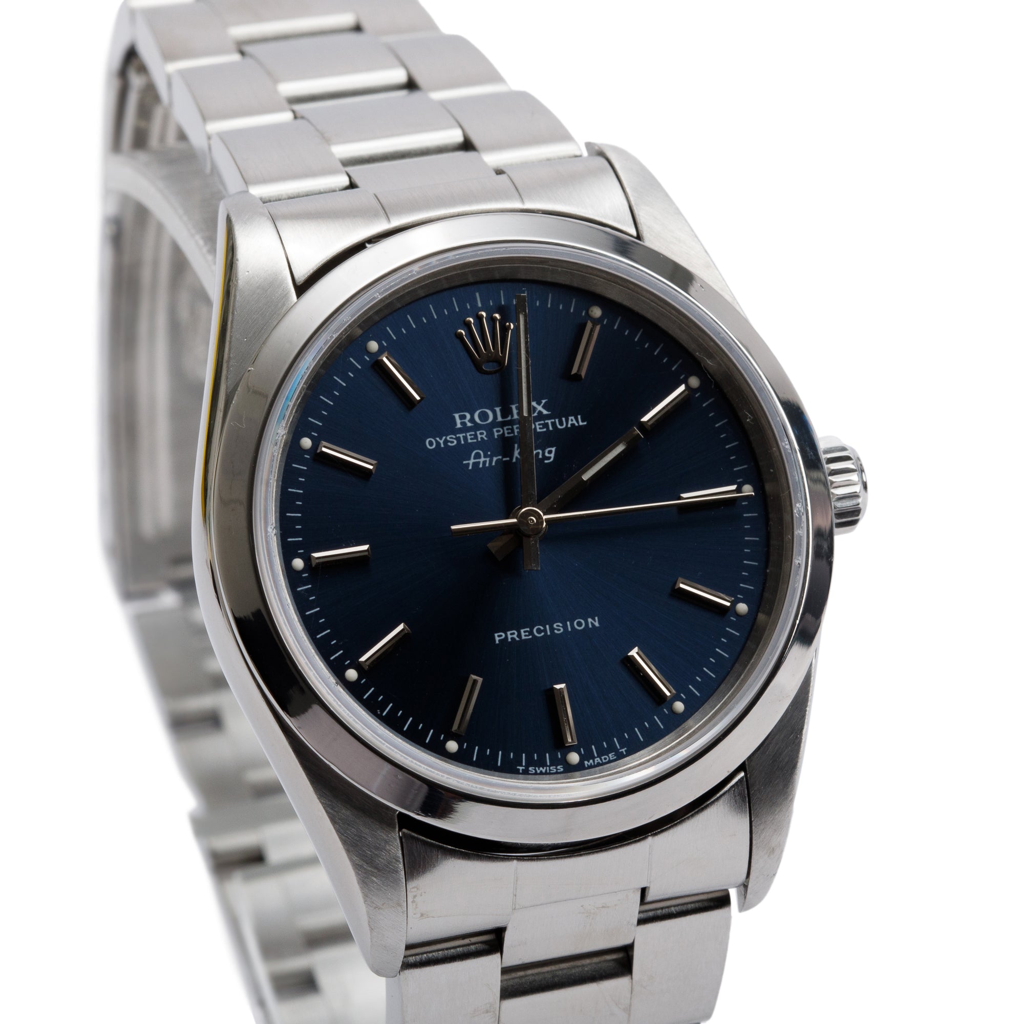 Rolex Stainless Steel Oyster Perpetual Air King 34 MM Watch 14000 w/ Box & Papers