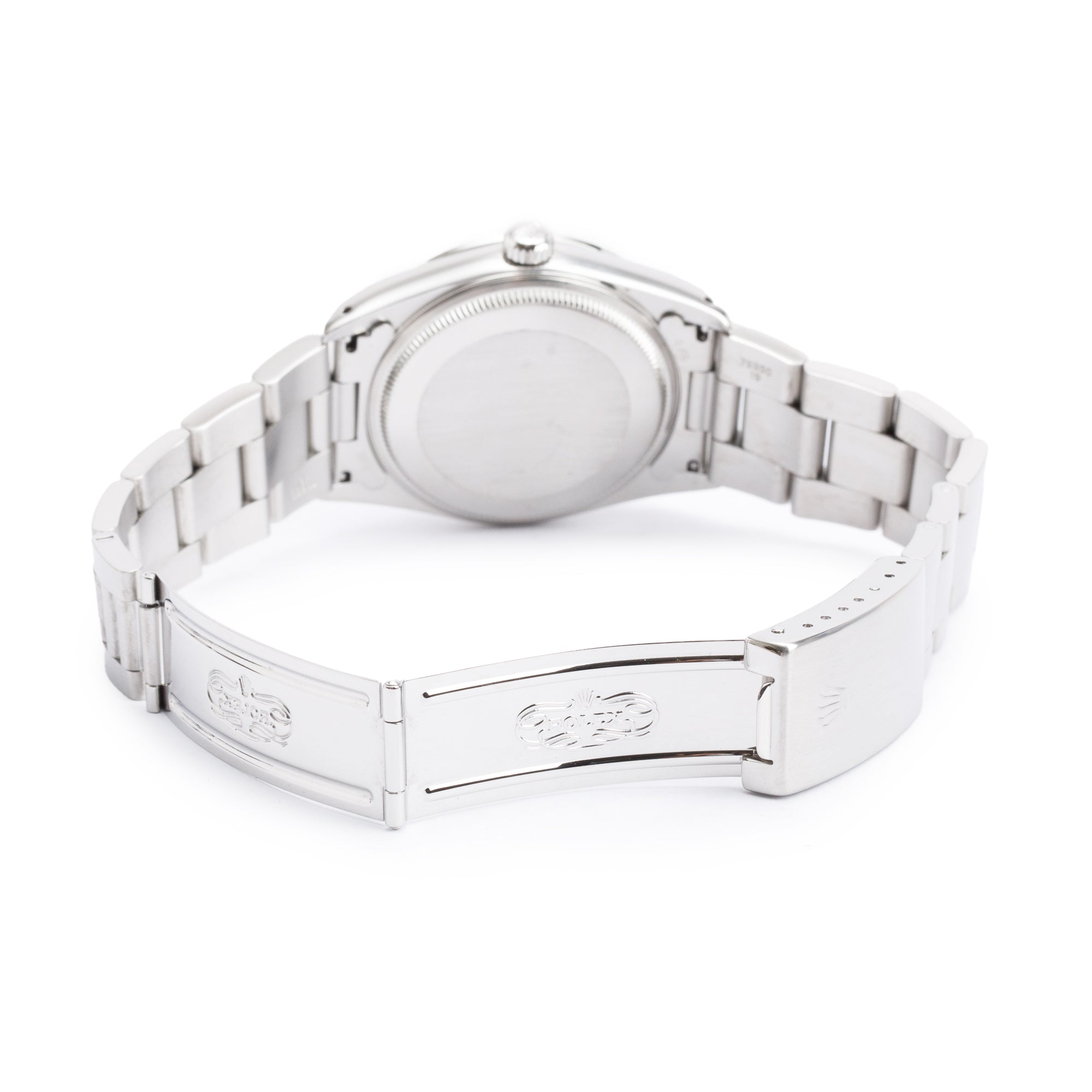 Rolex Stainless Steel Oyster Perpetual Air King 34 MM Watch Black Dial 14000