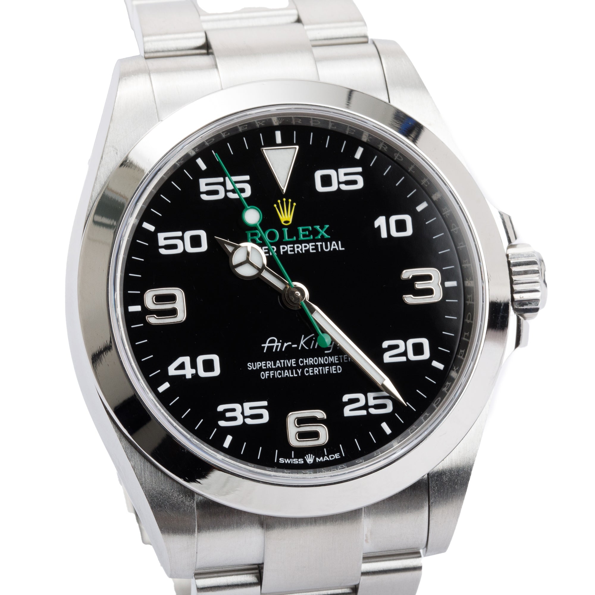 Rolex Stainless Steel Oyster Perpetual Air King 40 MM Watch W/ Box & Papers