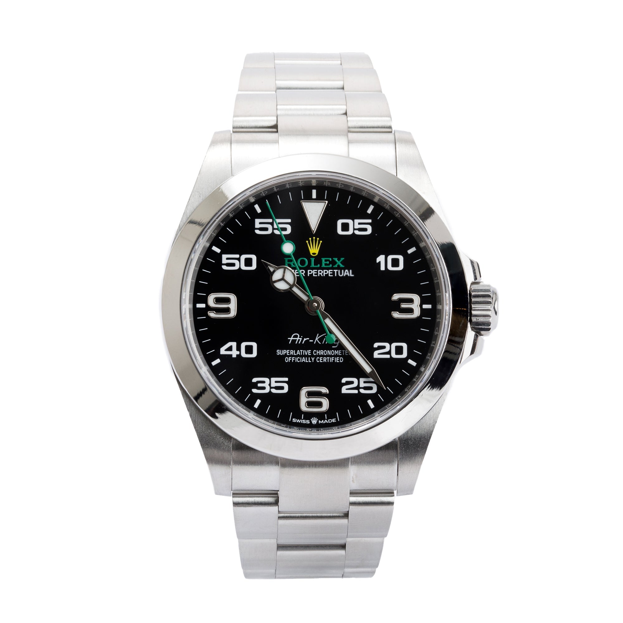 Rolex Stainless Steel Oyster Perpetual Air King 40 MM Watch W/ Box & Papers