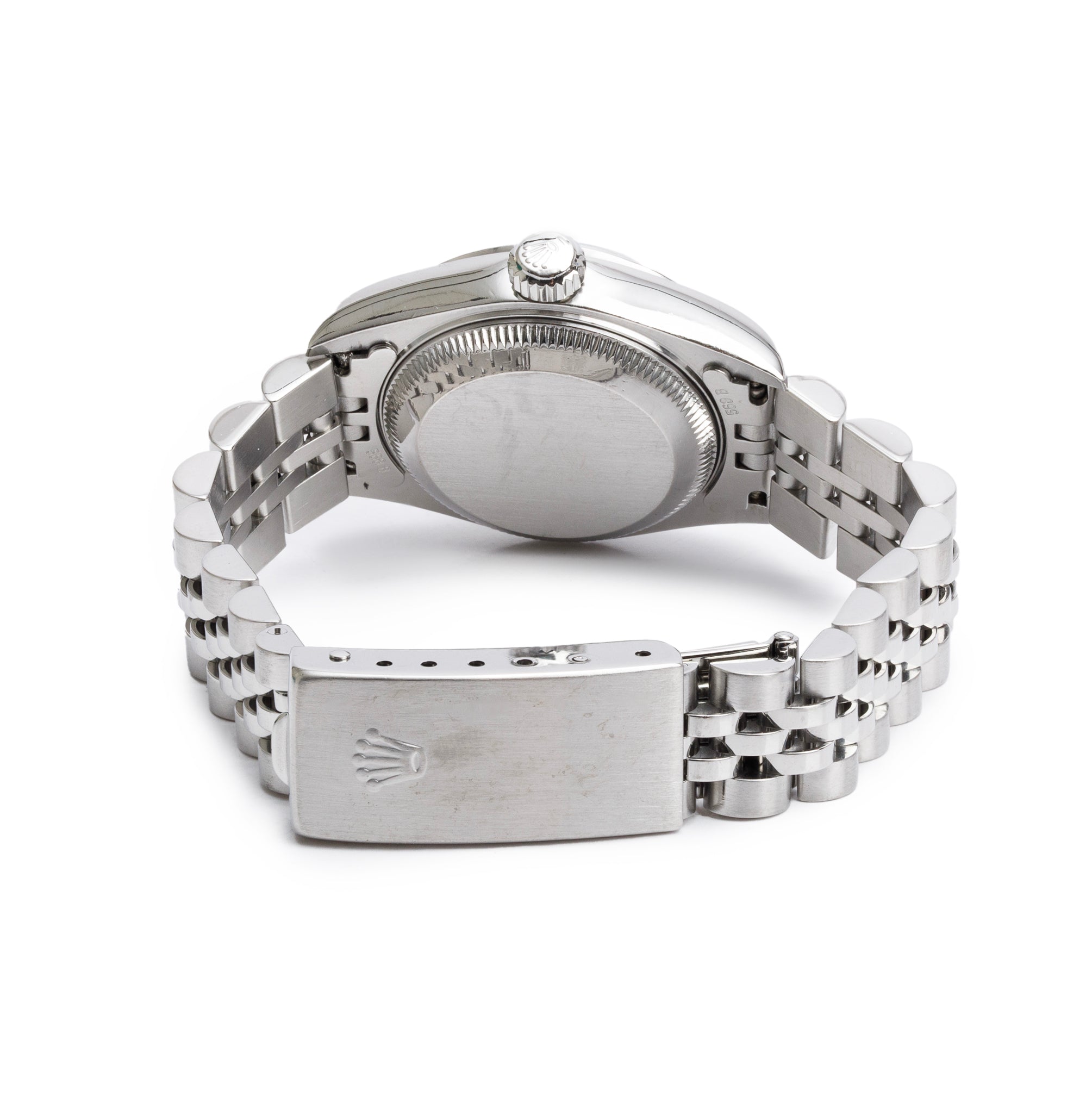 Rolex Stainless Steel Oyster Perpetual Date 26 MM Watch Black Dial 69160 w/ Box & Papers