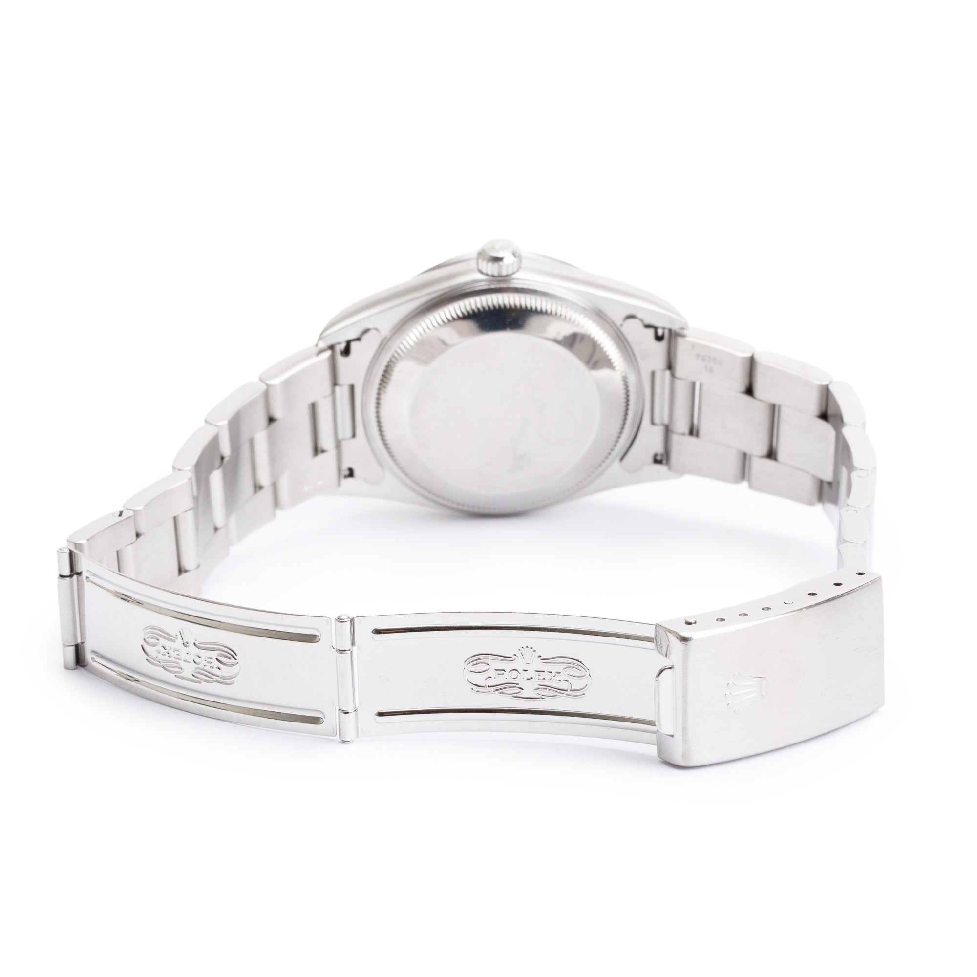 Rolex Stainless Steel Oyster Perpetual Date 34 MM Watch White Dial 15200