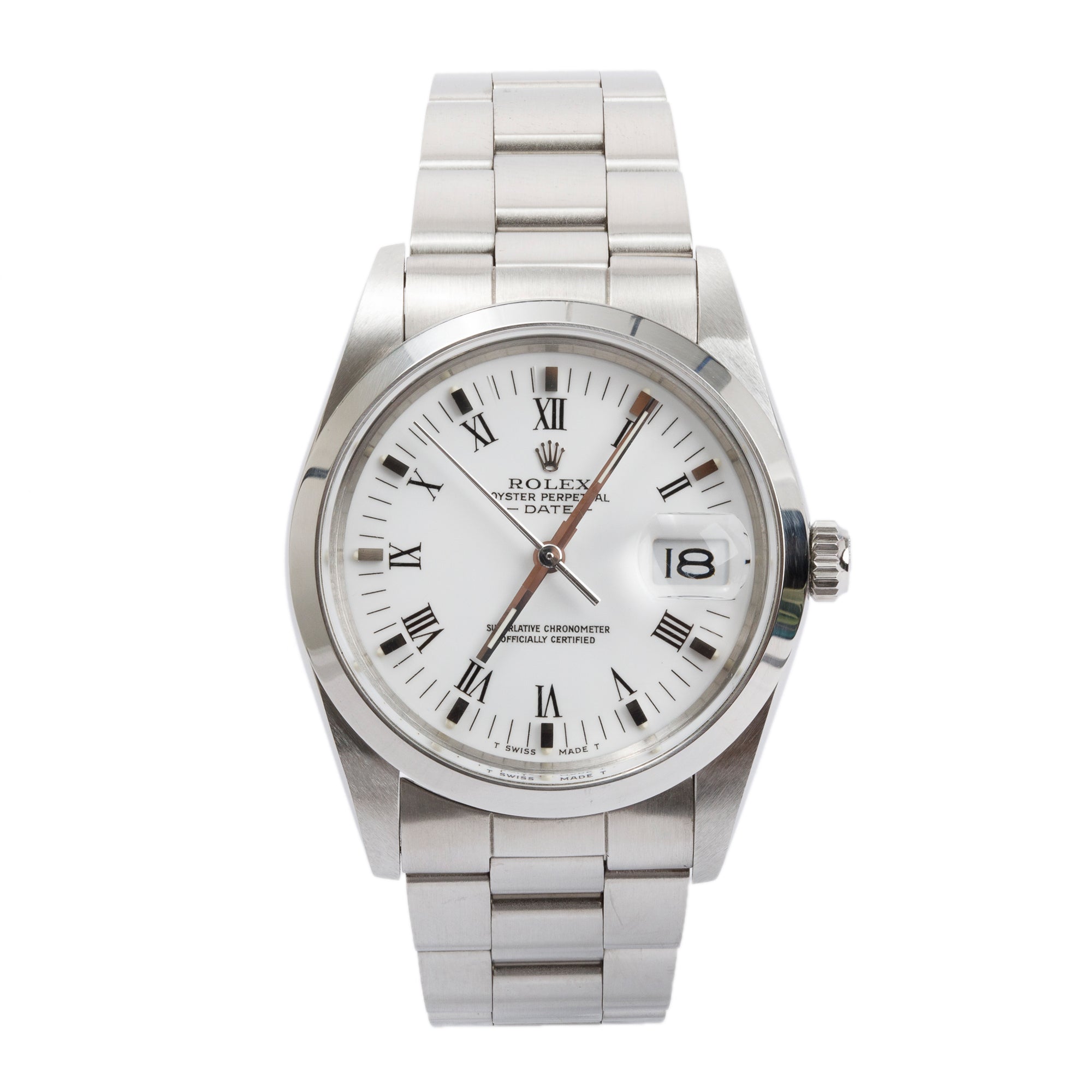 Rolex Stainless Steel Oyster Perpetual Date 34 MM Watch w/ Box & Papers