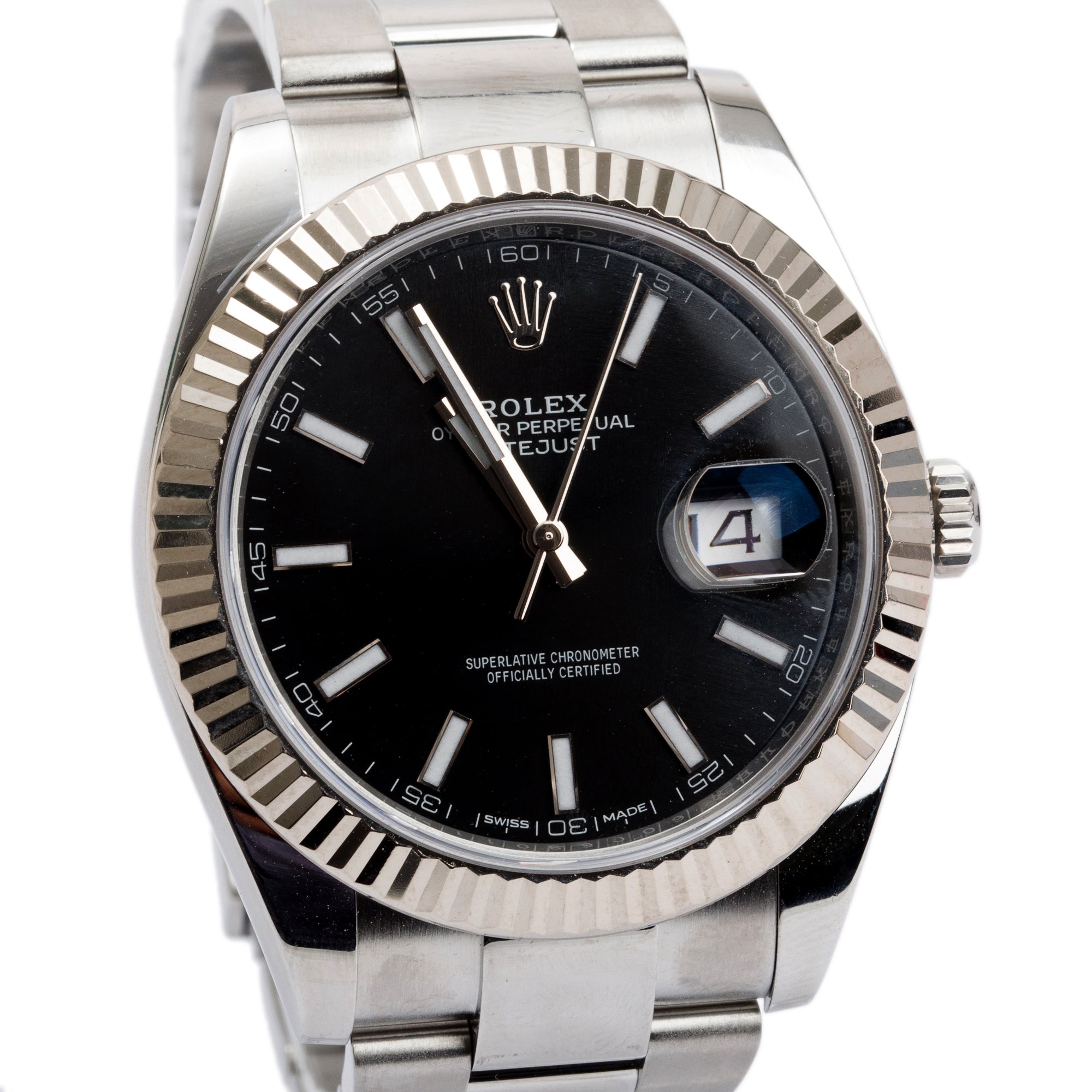 Rolex Stainless Steel Oyster Perpetual Datejust 41 mm Watch