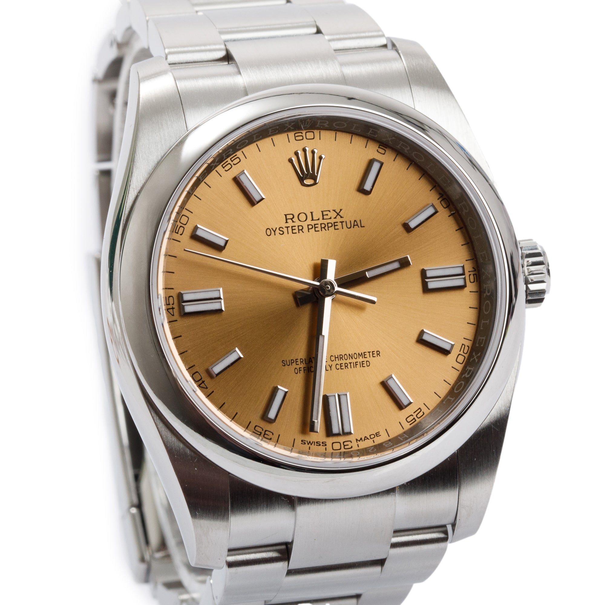 Rolex Stainless Steel Oyster Perpetual White Grape 36 MM Watch w/ Box & Papers