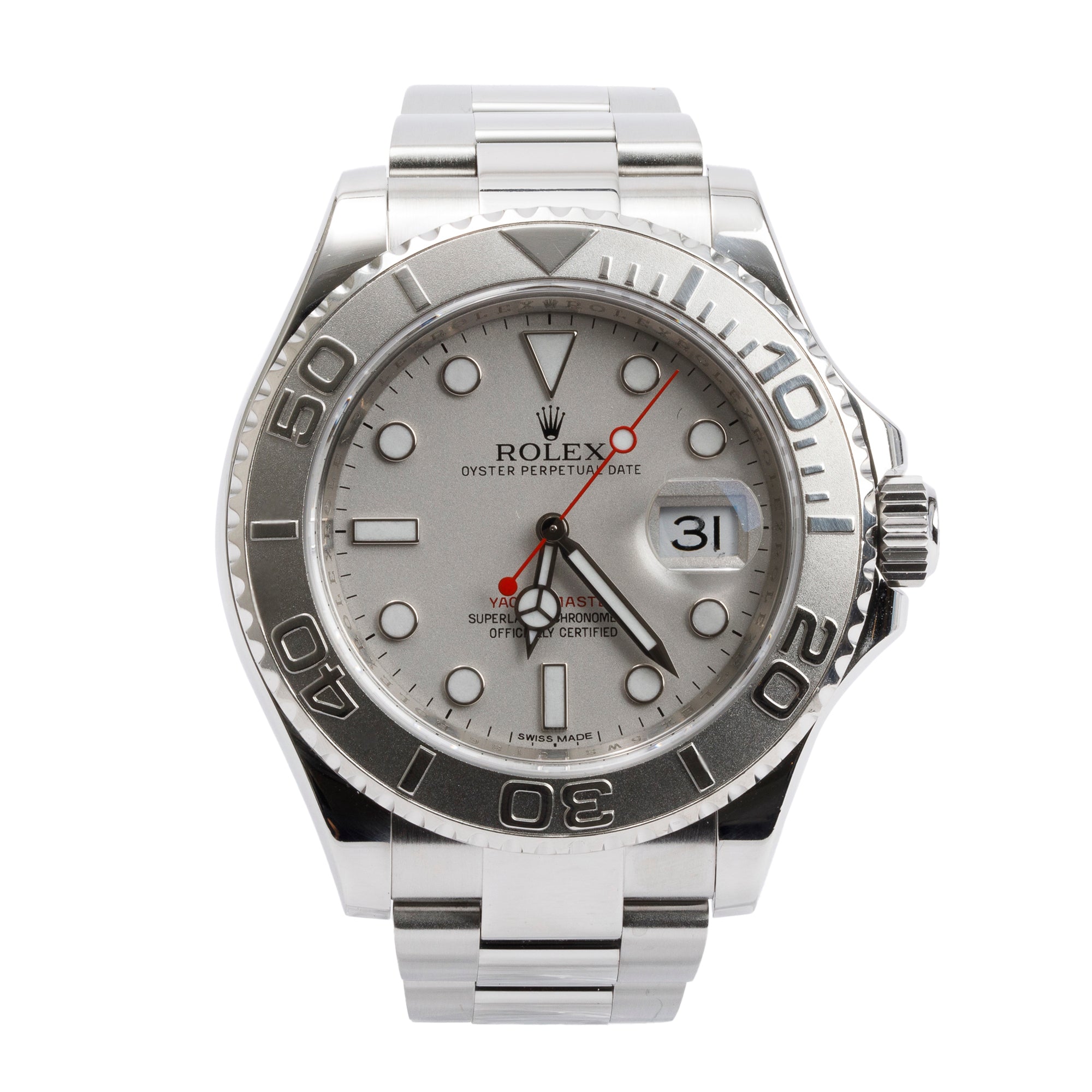 Rolex Stainless Steel & Platinum Yacht-Master Date 40 MM Automatic Watch 116622