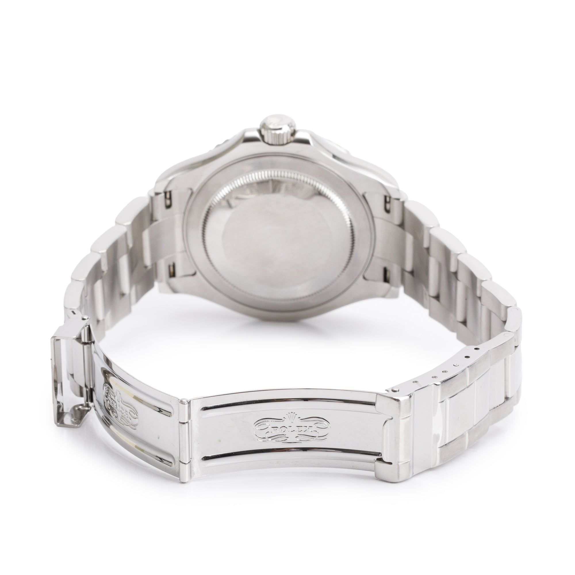 Rolex Stainless Steel & Platinum Yacht-Master Date 40 MM Automatic Watch 16622 w/ Box