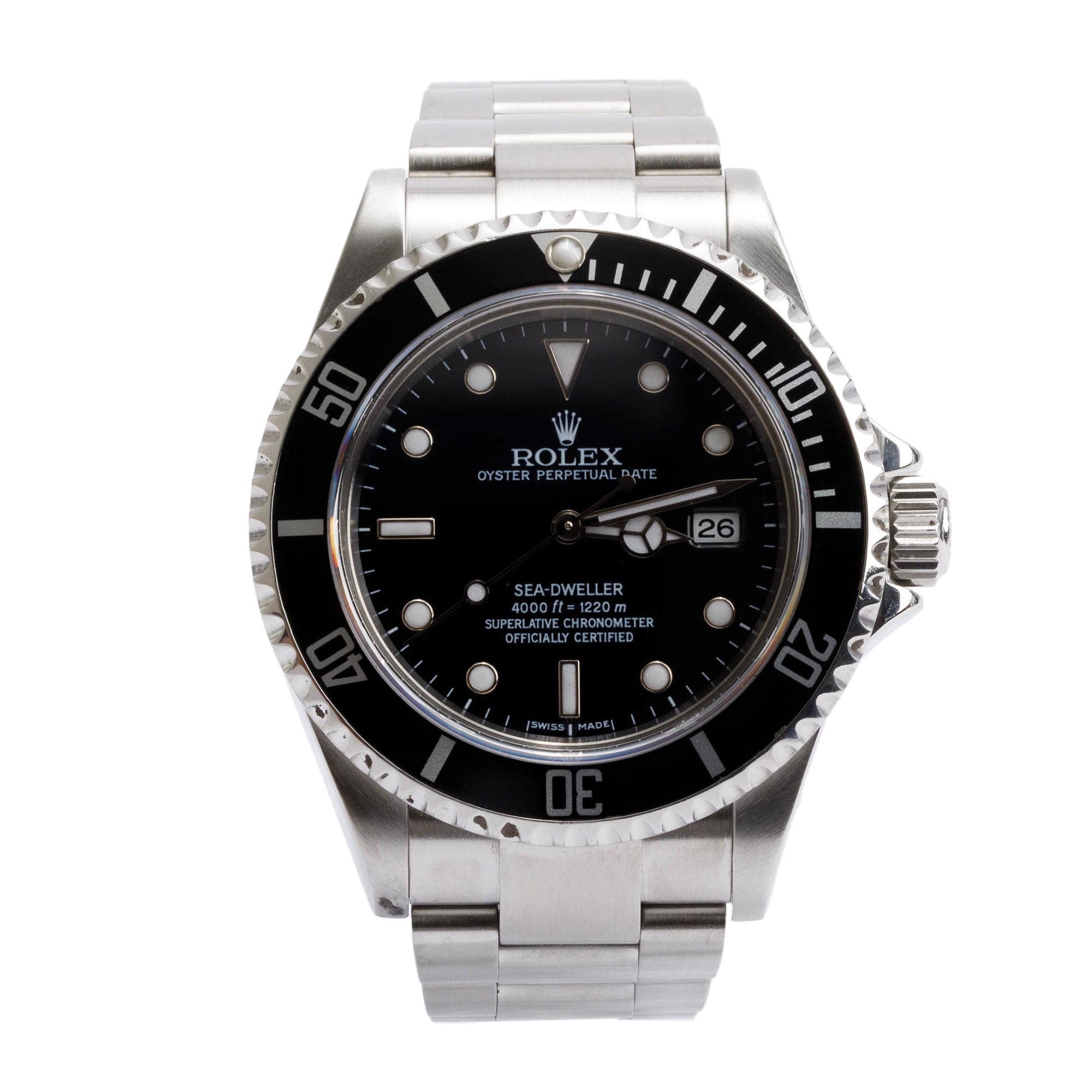 Rolex Stainless Steel Sea-Dweller 40 MM Automatic Watch 16600 w/ Box & Papers