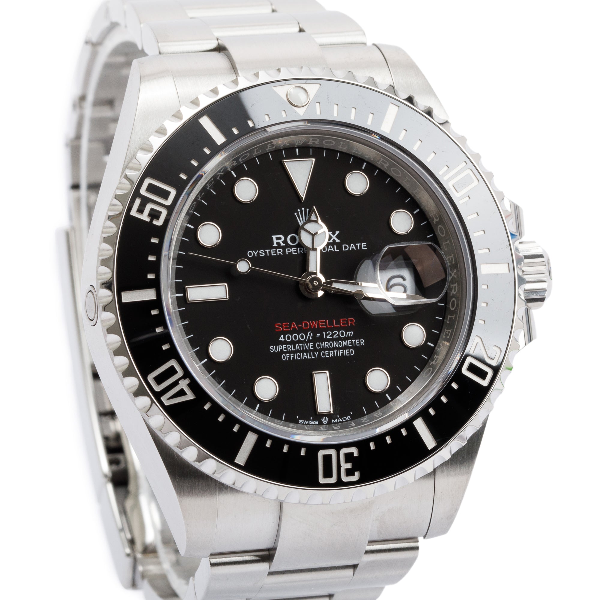 Rolex Stainless Steel Sea-Dweller 43 MM Automatic Watch w/ Papers
