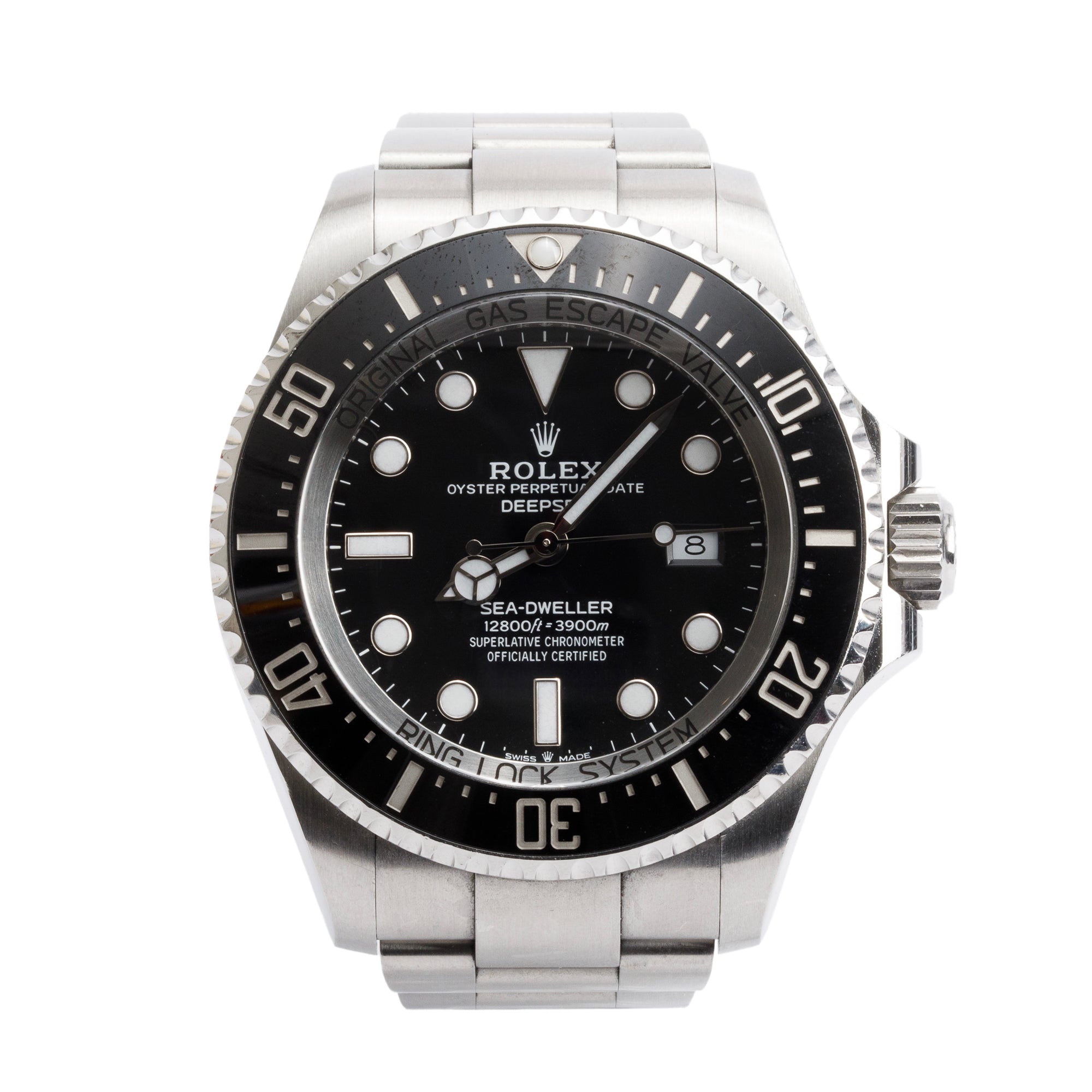 Rolex Stainless Steel Sea-Dweller Deepsea 44 MM Automatic Watch 126660 w/ Box & Papers