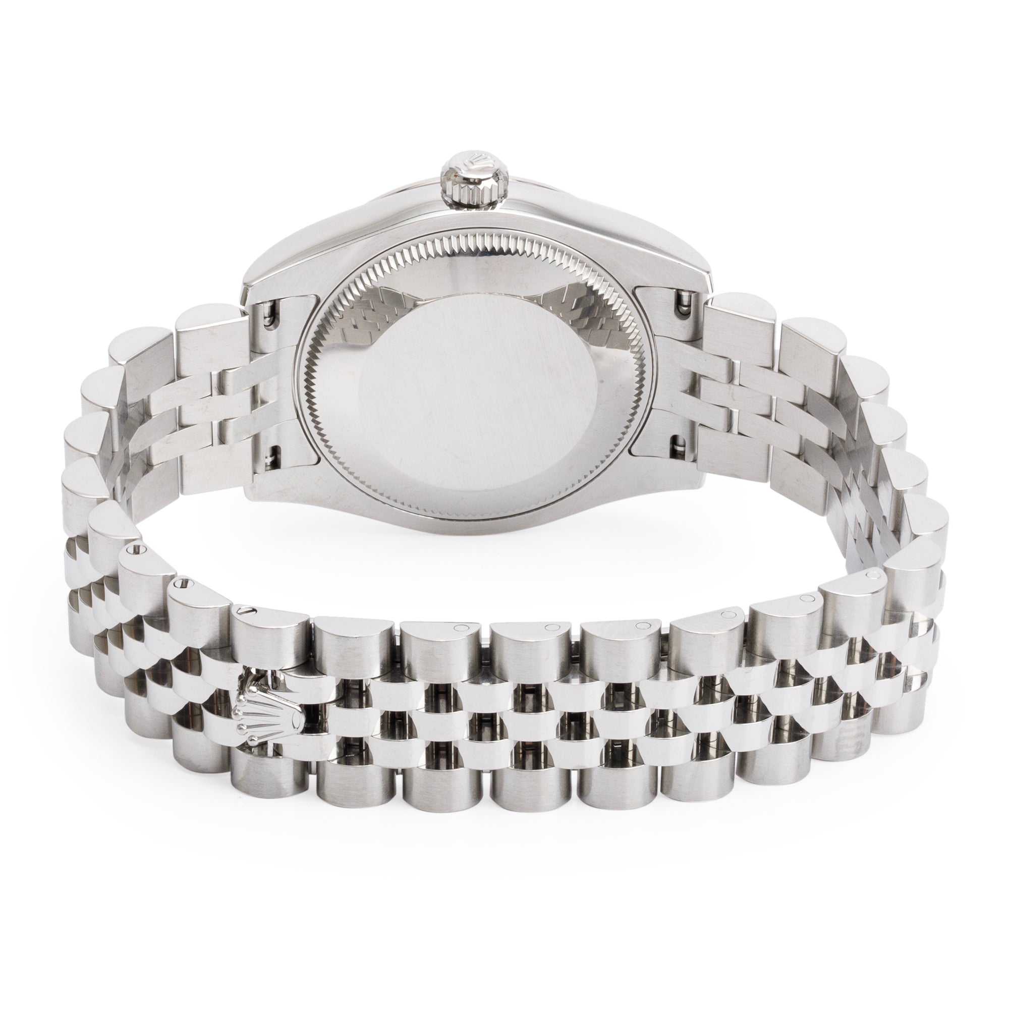 Rolex Stainless Steel Silver Diamond Dial Datejust 31 MM Watch 178274 w/ Box & Papers