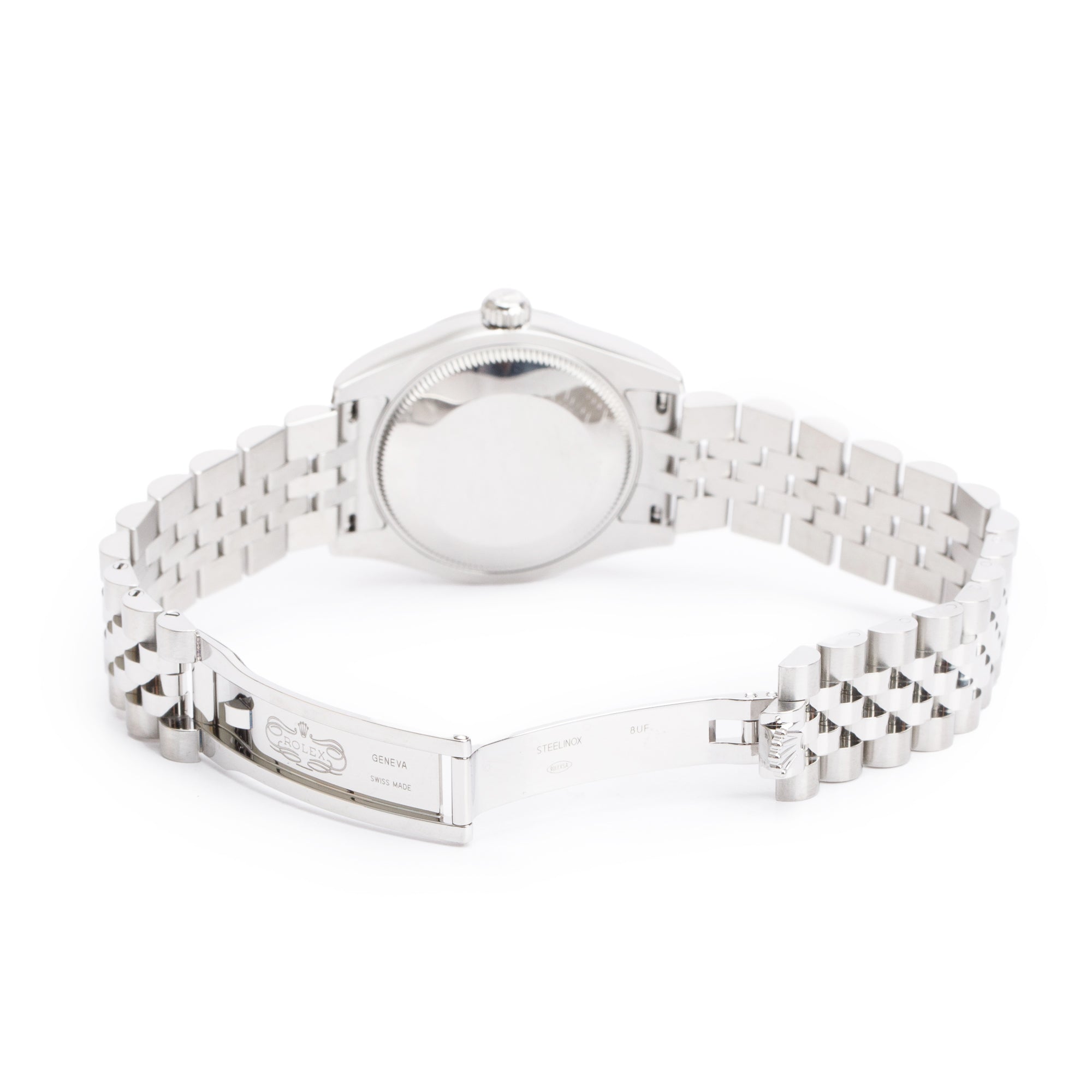 Rolex Stainless Steel Silver Diamond Dial Datejust 31 MM Watch 178274 w/ Box & Papers