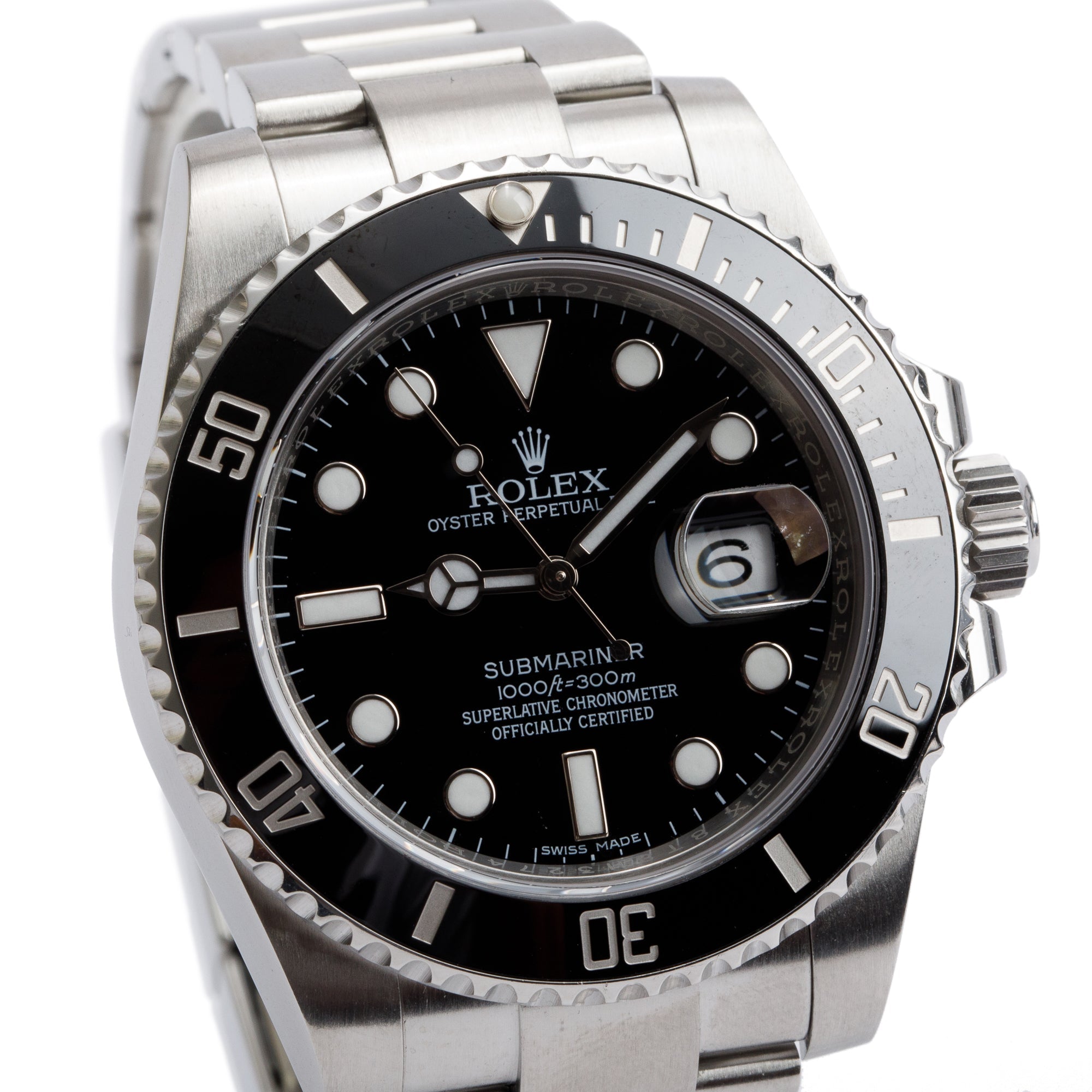 Rolex Stainless Steel Submariner Date 40 MM Automatic Watch 116610LN w/ Box & Papers