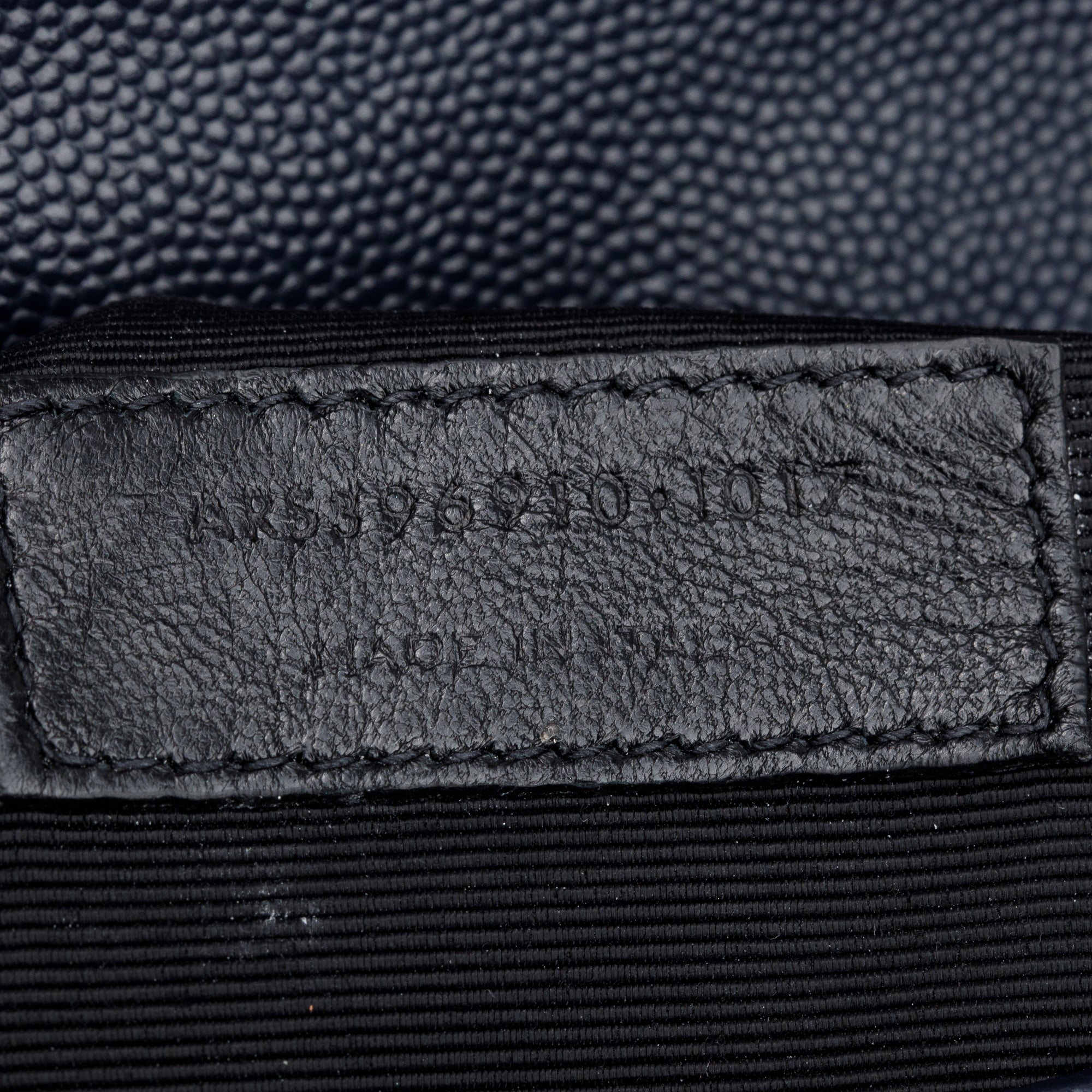 Saint Black Navy Quilted Grain De Poudre Leather Large Envelope Chain Bag