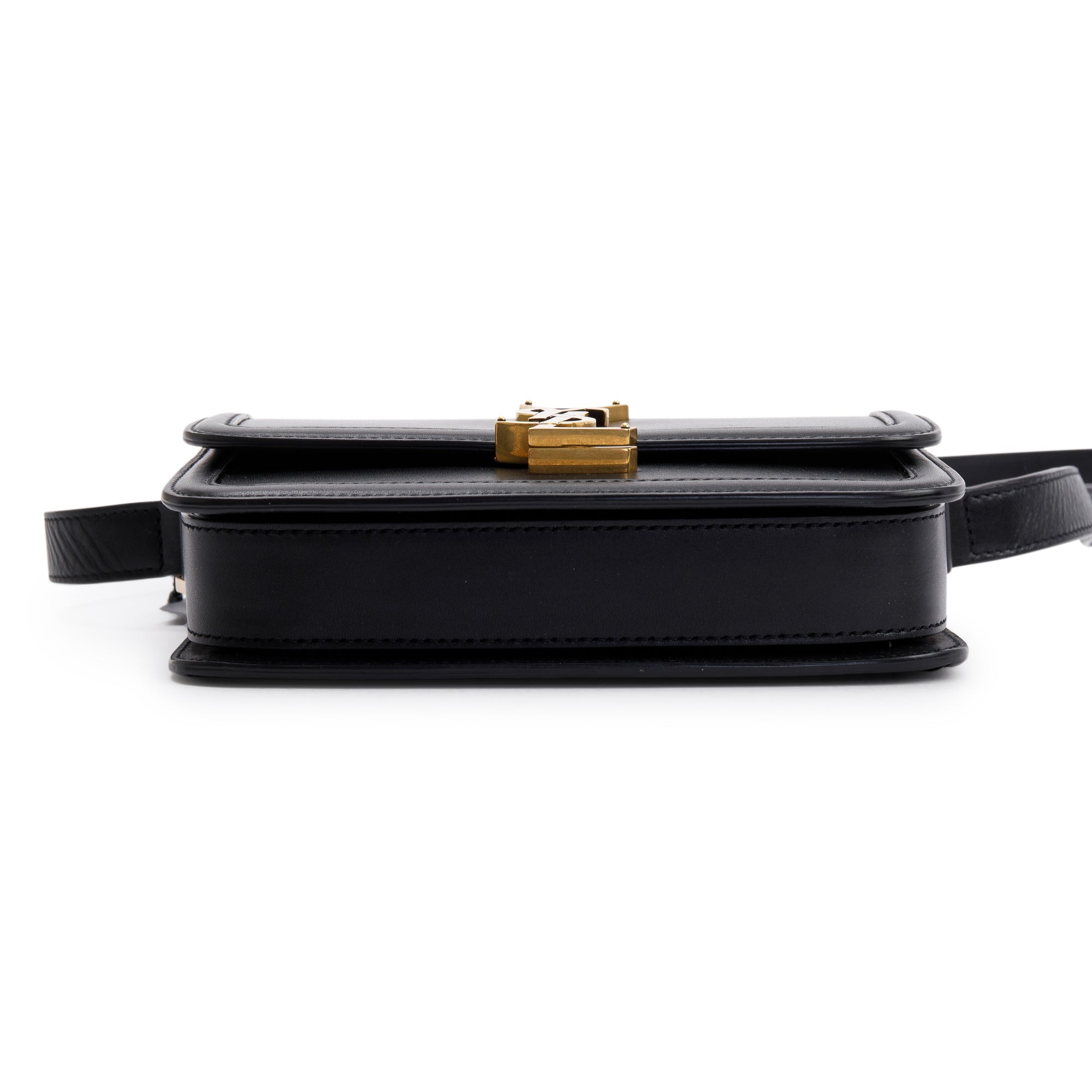 Saint Laurent 2020 Black Box Leather Small Solferino Satchel