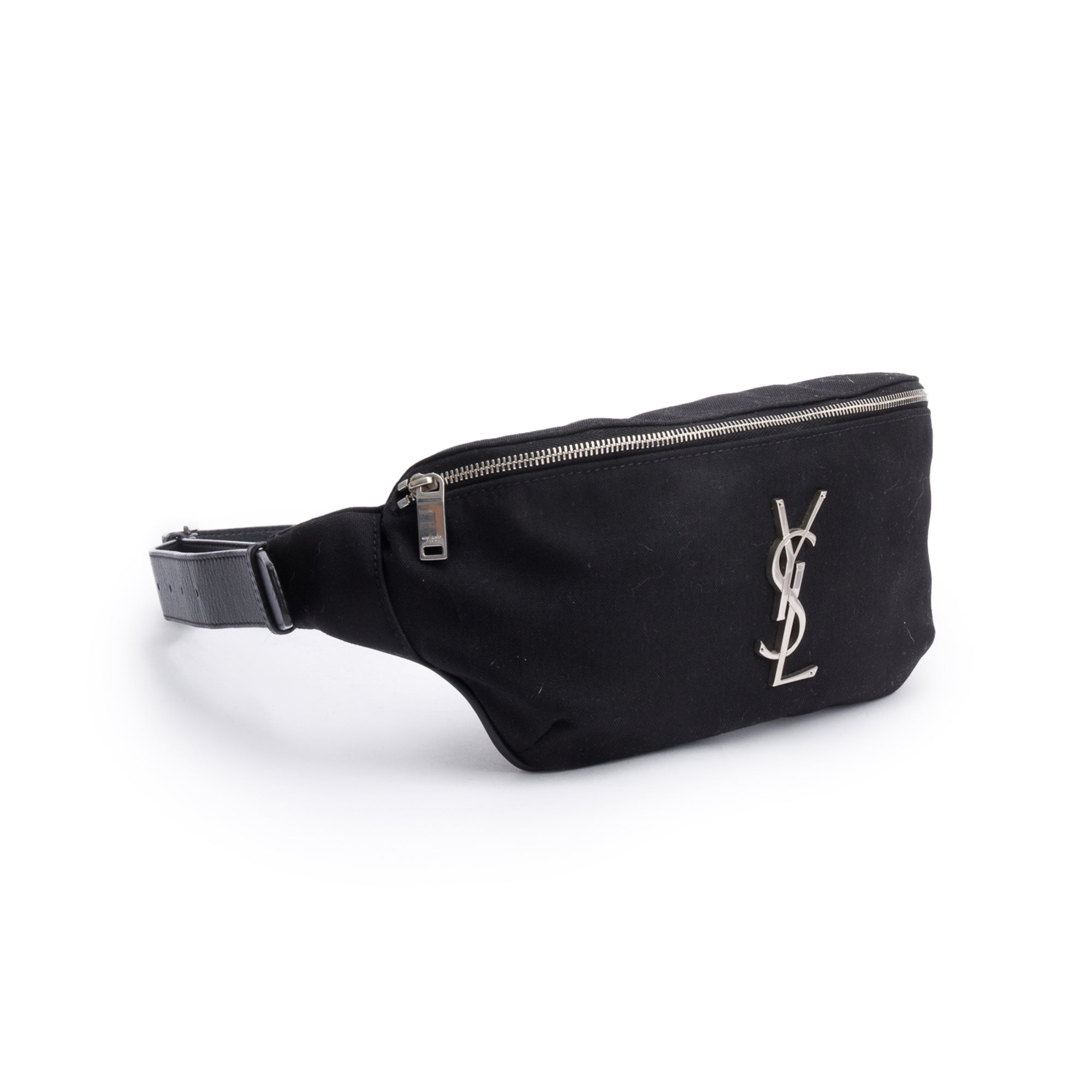 Saint Laurent 2020 Black Canvas Classic Crossbody Belt Bag Bag