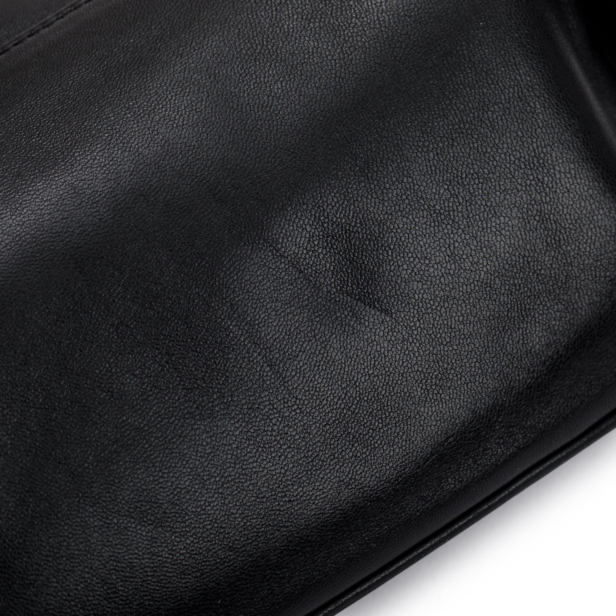 Saint Laurent 2020 Black Lambskin Cassandre Classic Crossbody Belt Bag