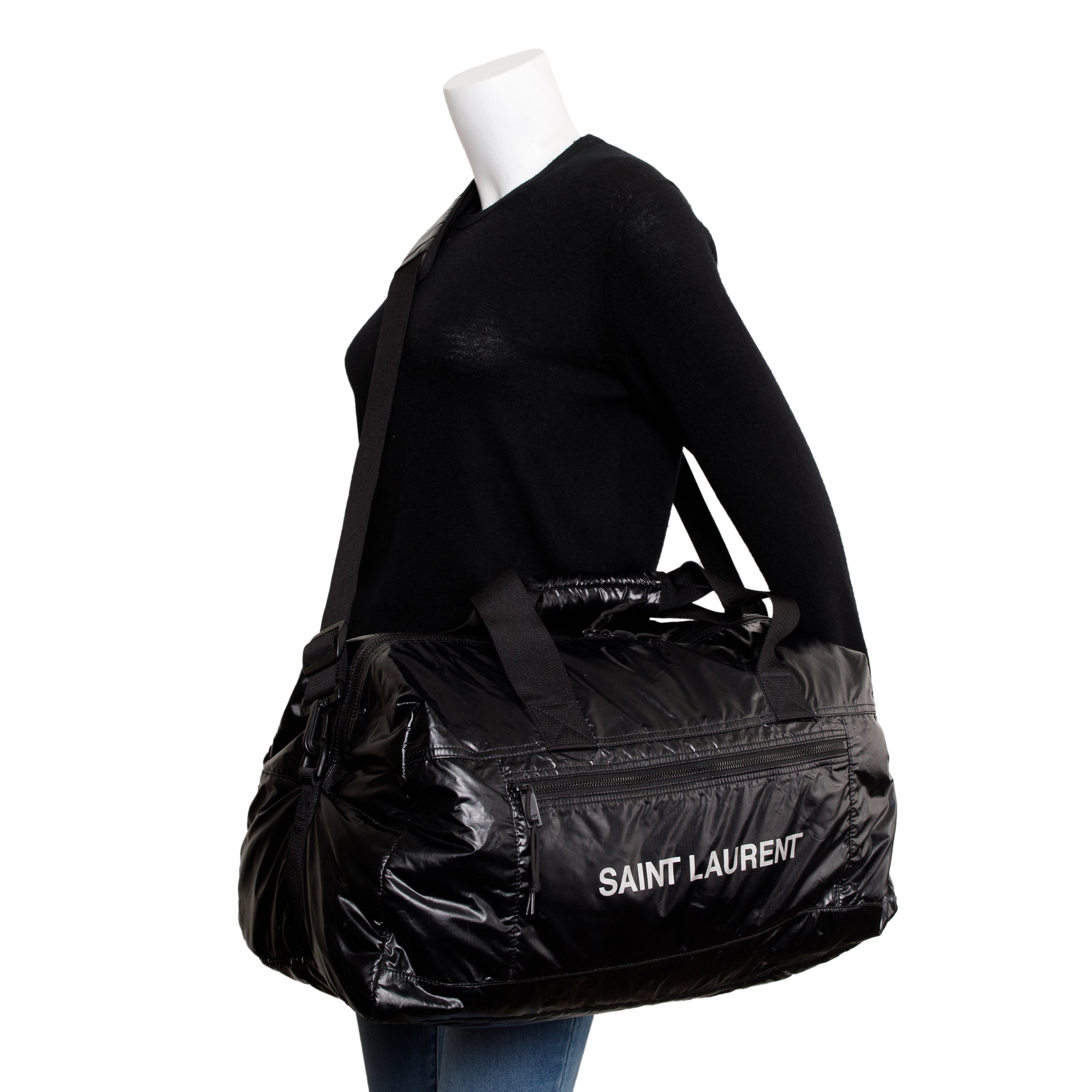 Saint Laurent 2020 Black Nylon Large Nuxx Duffle Bag