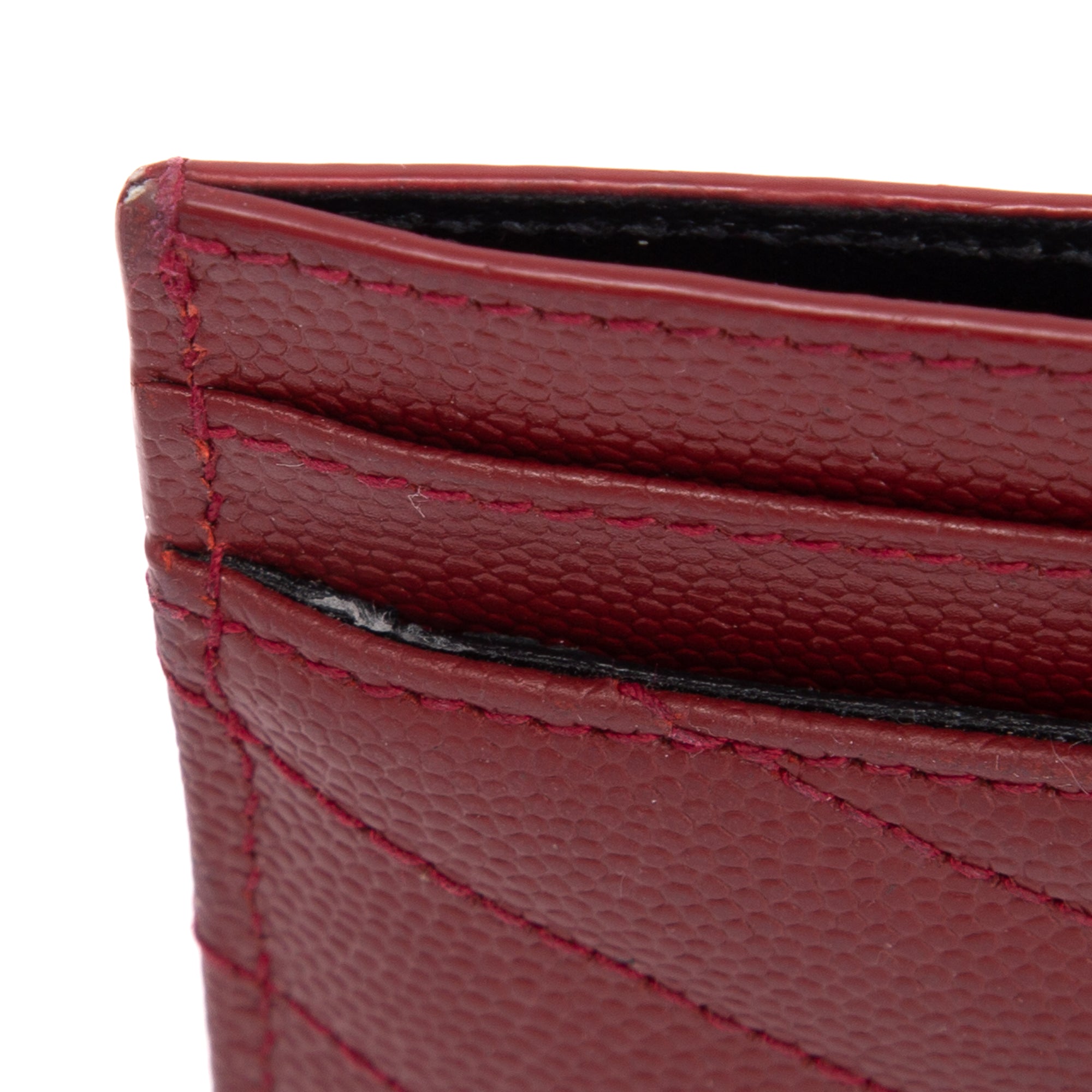 Saint Laurent 2020 Cassandre Matelasse Card Case w/ Box