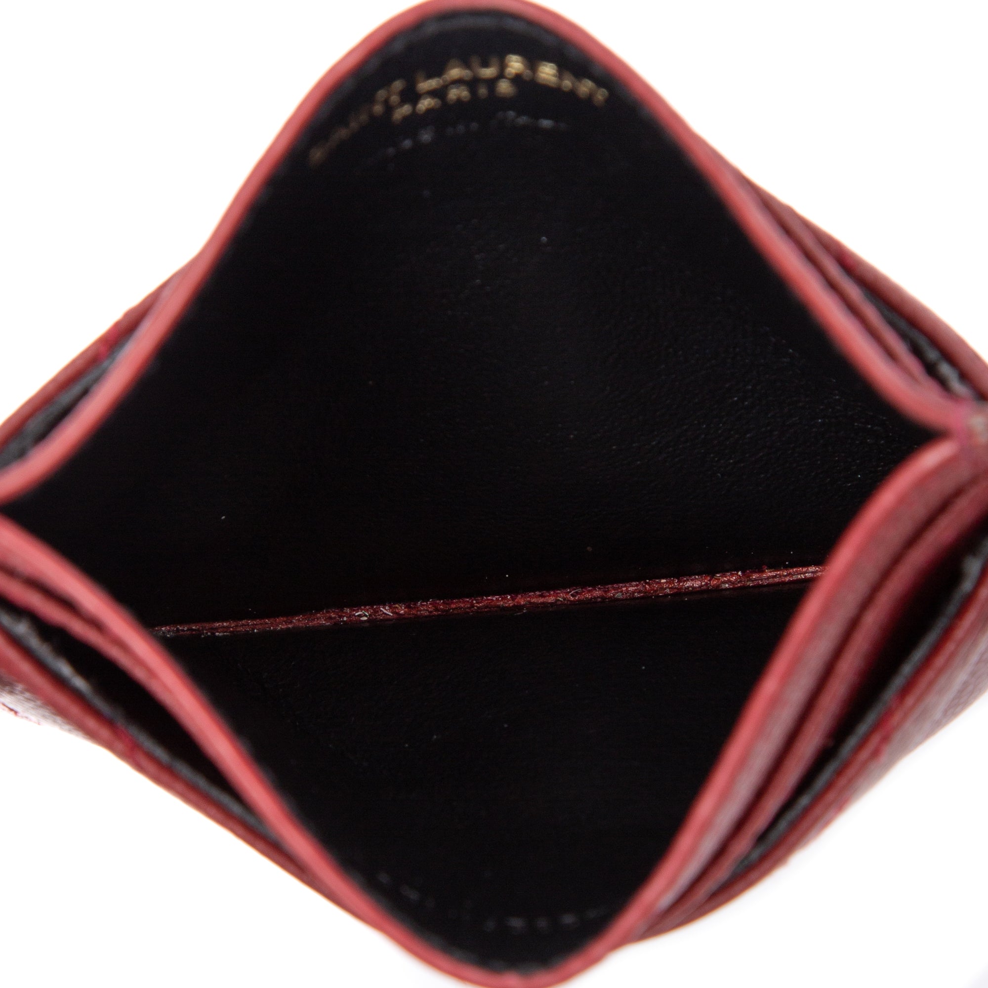 Saint Laurent 2020 Cassandre Matelasse Card Case w/ Box