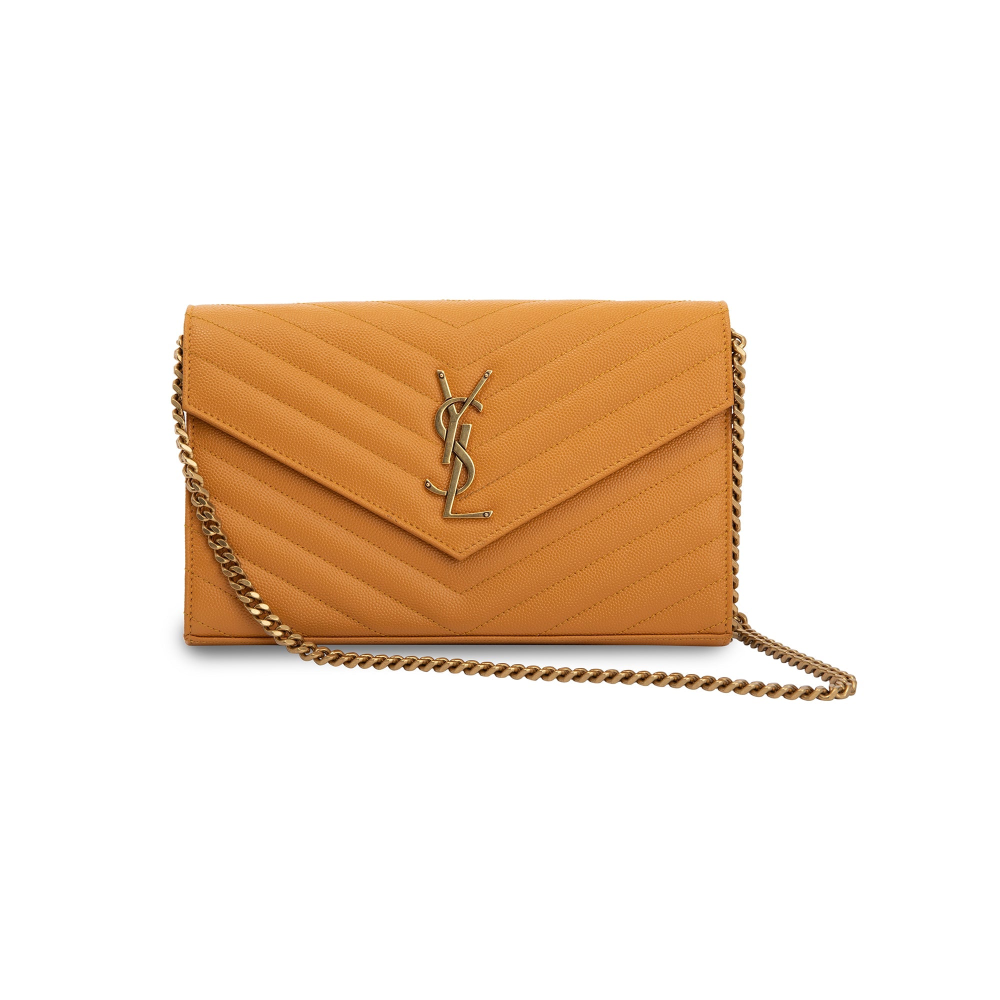 Saint Laurent 2020 Cassandre Matelasse Chain Wallet