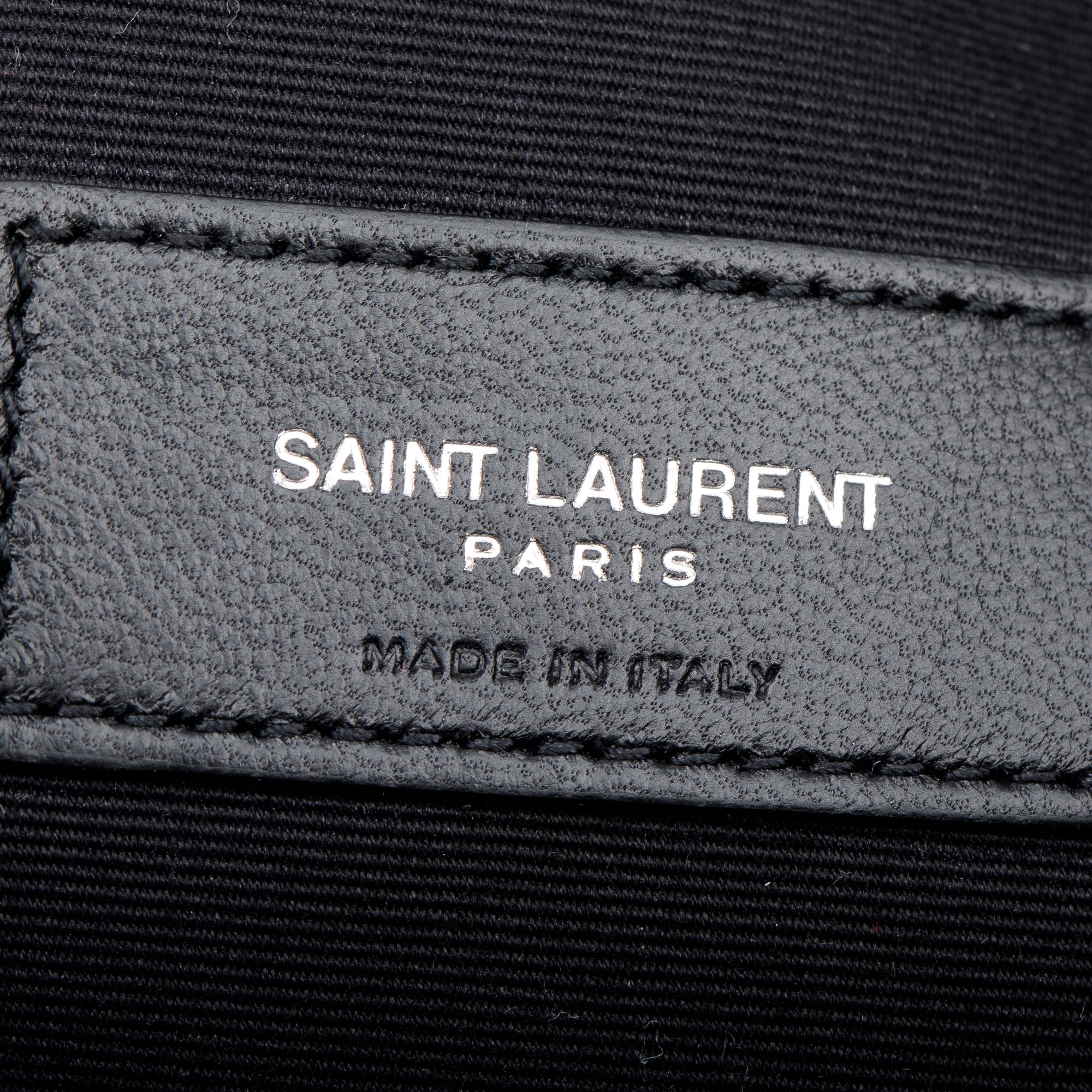 Saint Laurent 2020 Grey Crocodile Embossed Leather Cassandre Tablet Pouch w/ Wrist Strap
