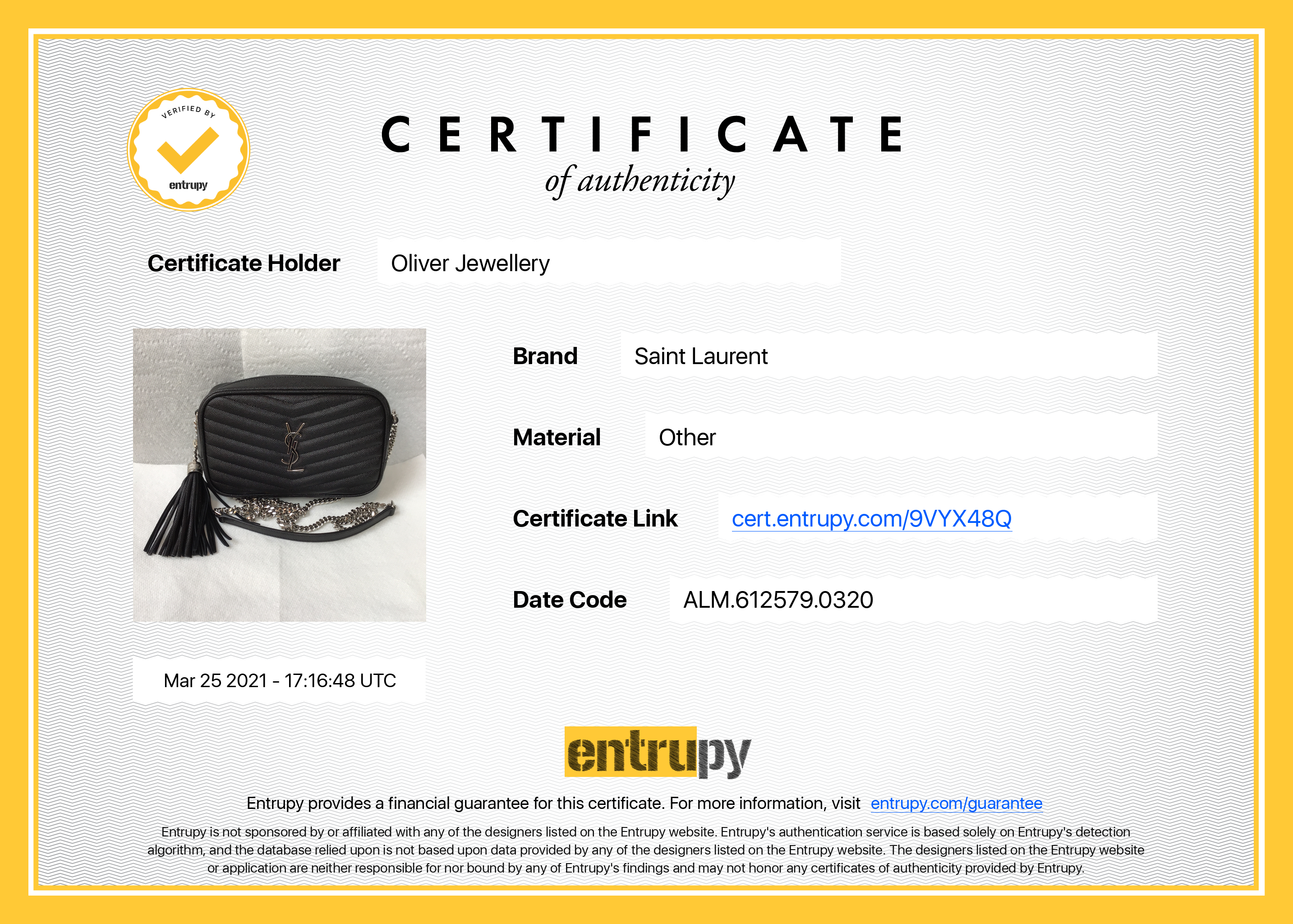 Saint Laurent 2020 Mini Lou Camera Bag