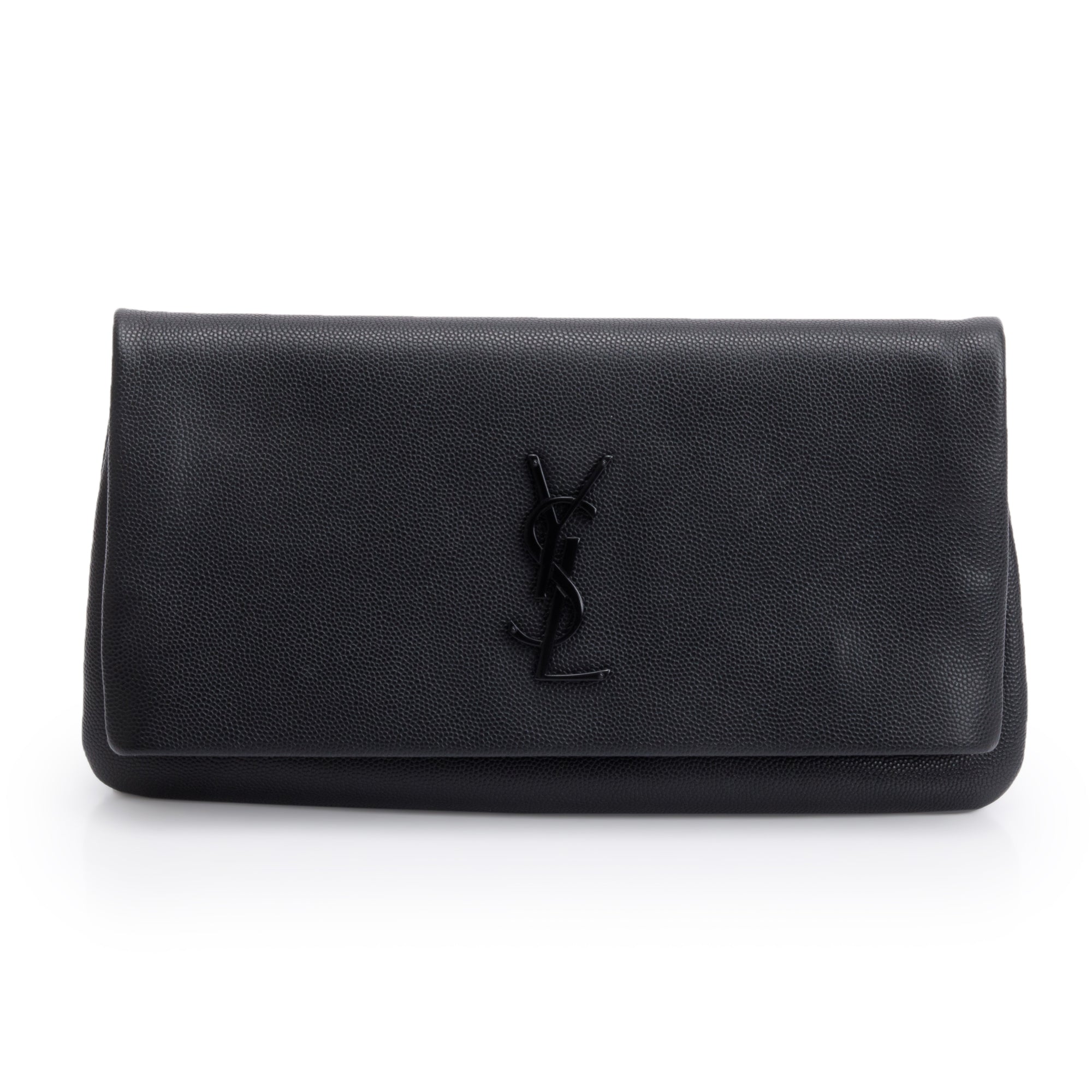 Saint Laurent 2020 West Hollywood Fold Over Clutch w/ Receipt