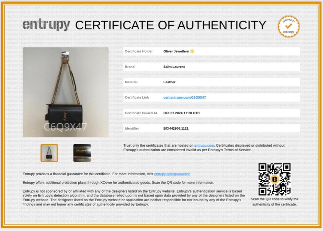 Saint Laurent 2021 Black Calfskin Leather Medium Sunset Shoulder Bag w/ Box