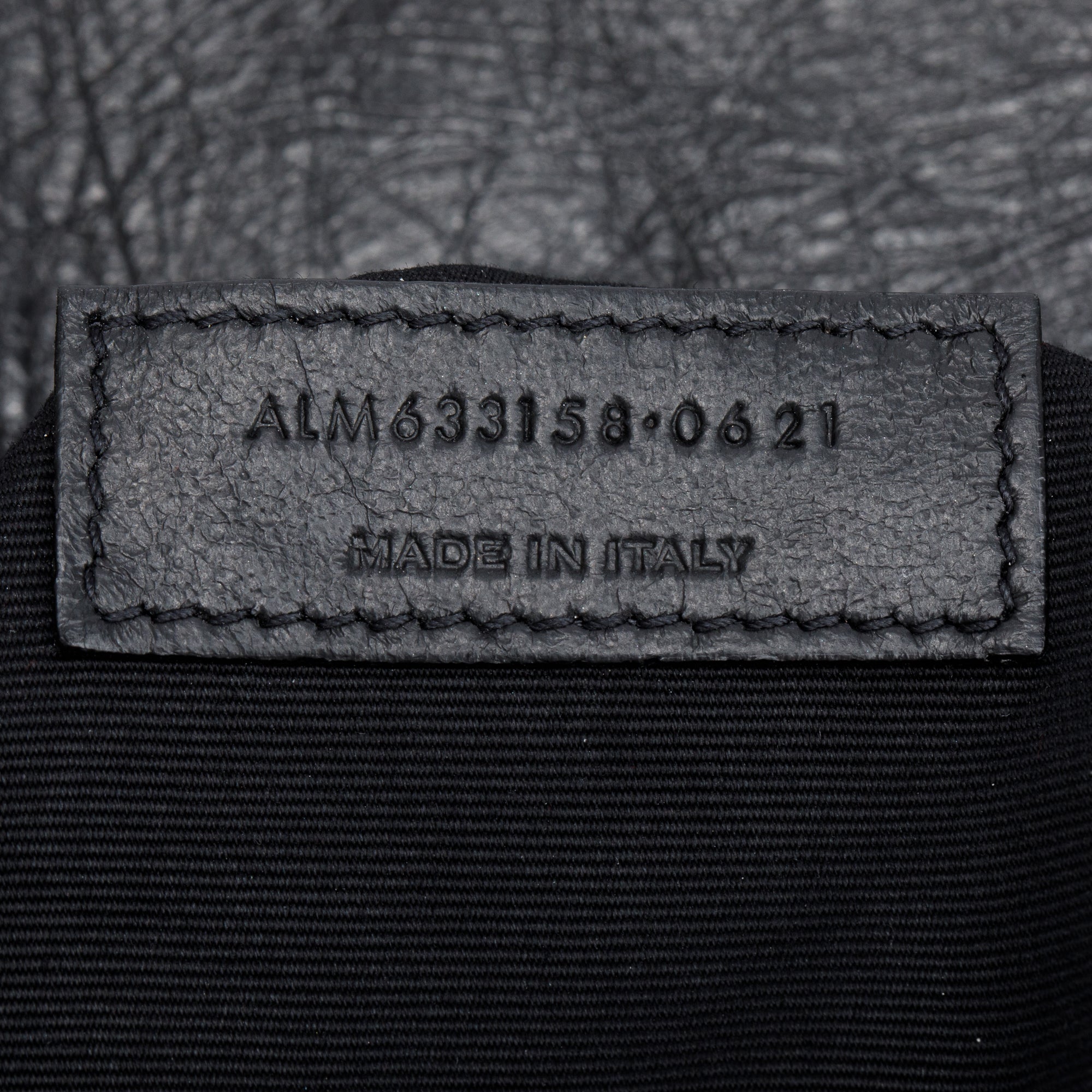 Saint Laurent 2021 Black Crinkled Calfskin Leather Medium Niki Shoulder Bag
