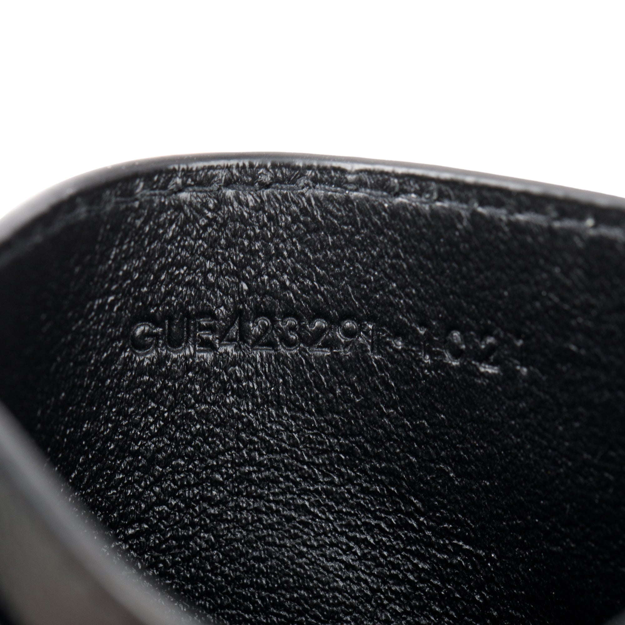 Saint Laurent 2021 Black Grain De Poudre Leather Cassandre Matelasse Card Case w/ Box