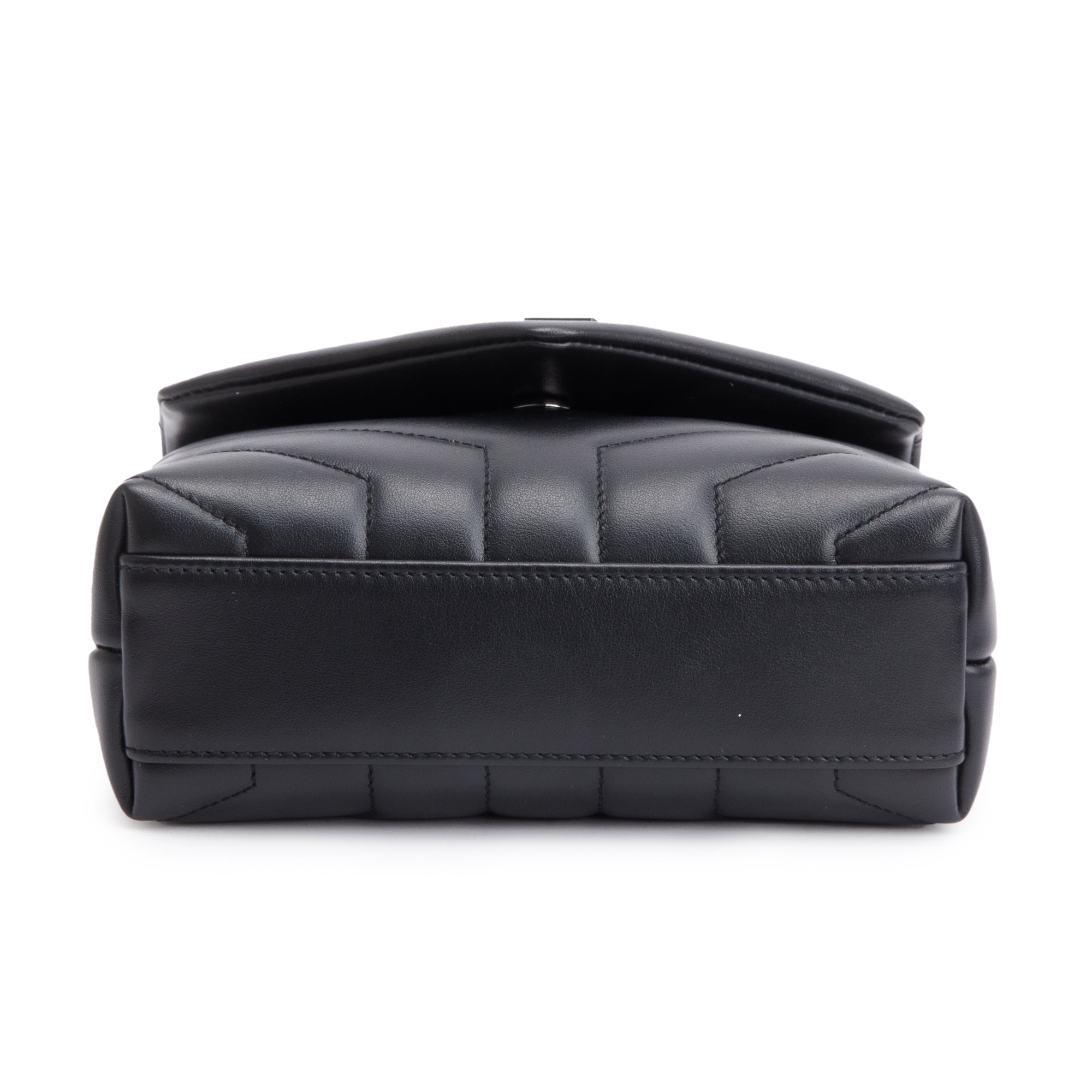 Saint Laurent 2021 Black Monogram Matelasse Toy Loulou Crossbody Bag w/ Box