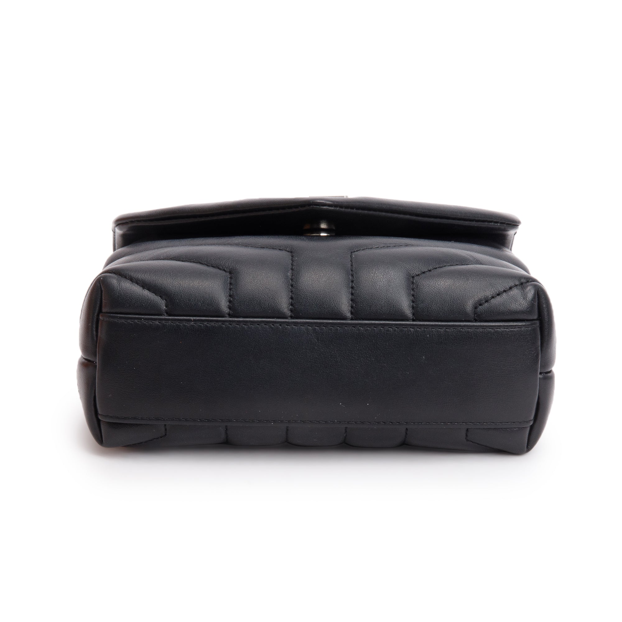 Saint Laurent 2021 Black Monogram Matelasse Toy Loulou Crossbody Bag w/ Box