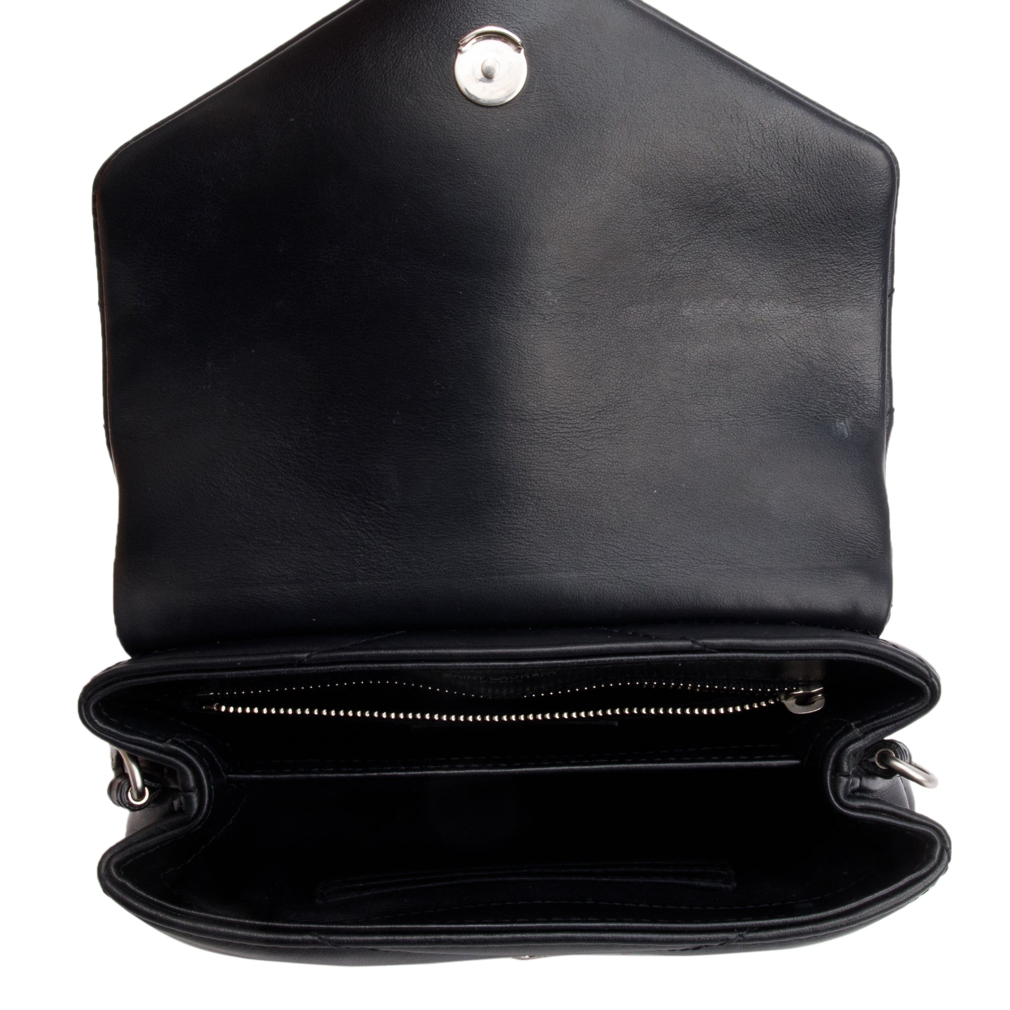 Saint Laurent 2021 Black Monogram Matelasse Toy Loulou Crossbody Bag w/ Box