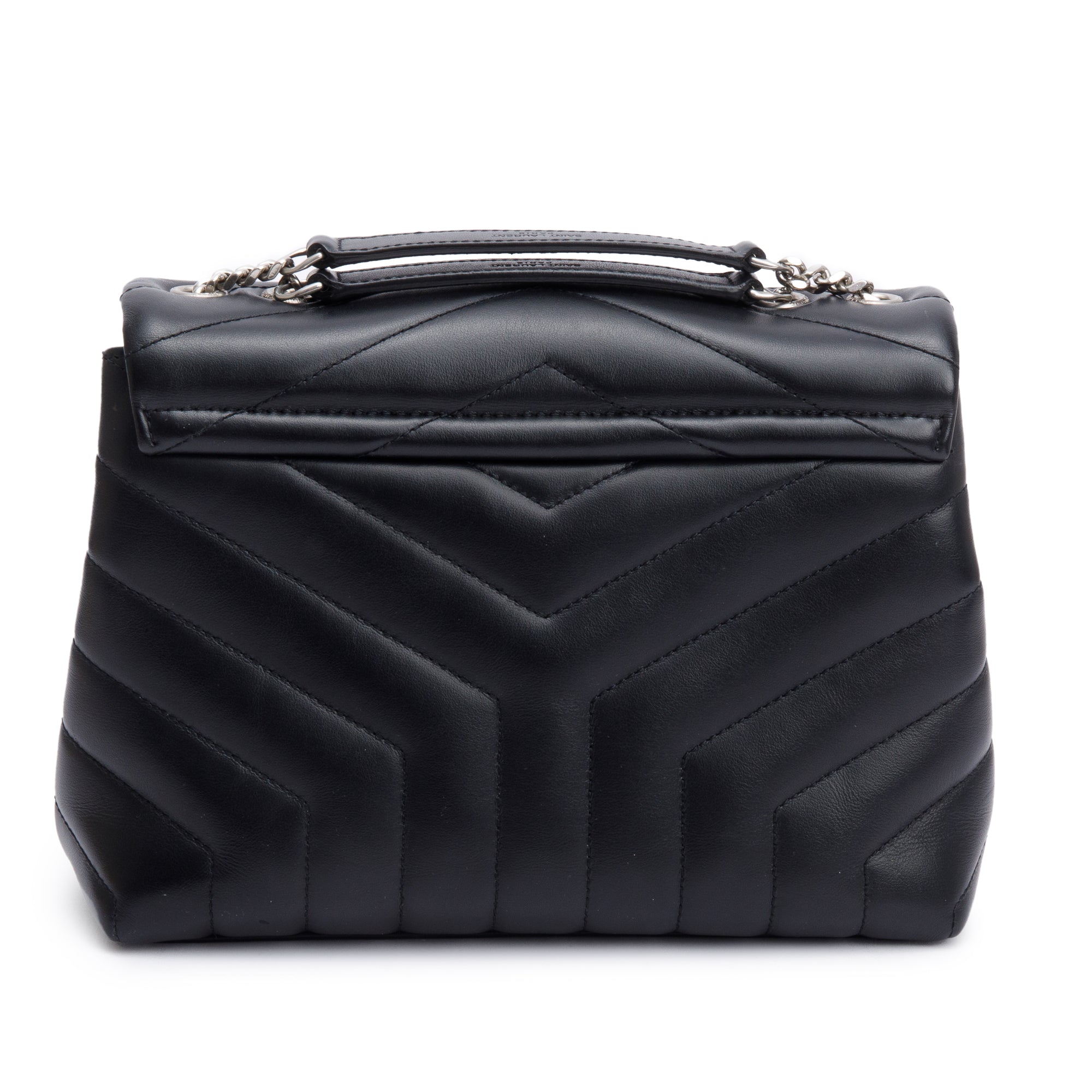 Saint Laurent 2021 Black Quilted Leather Small Loulou Shoulder Bag