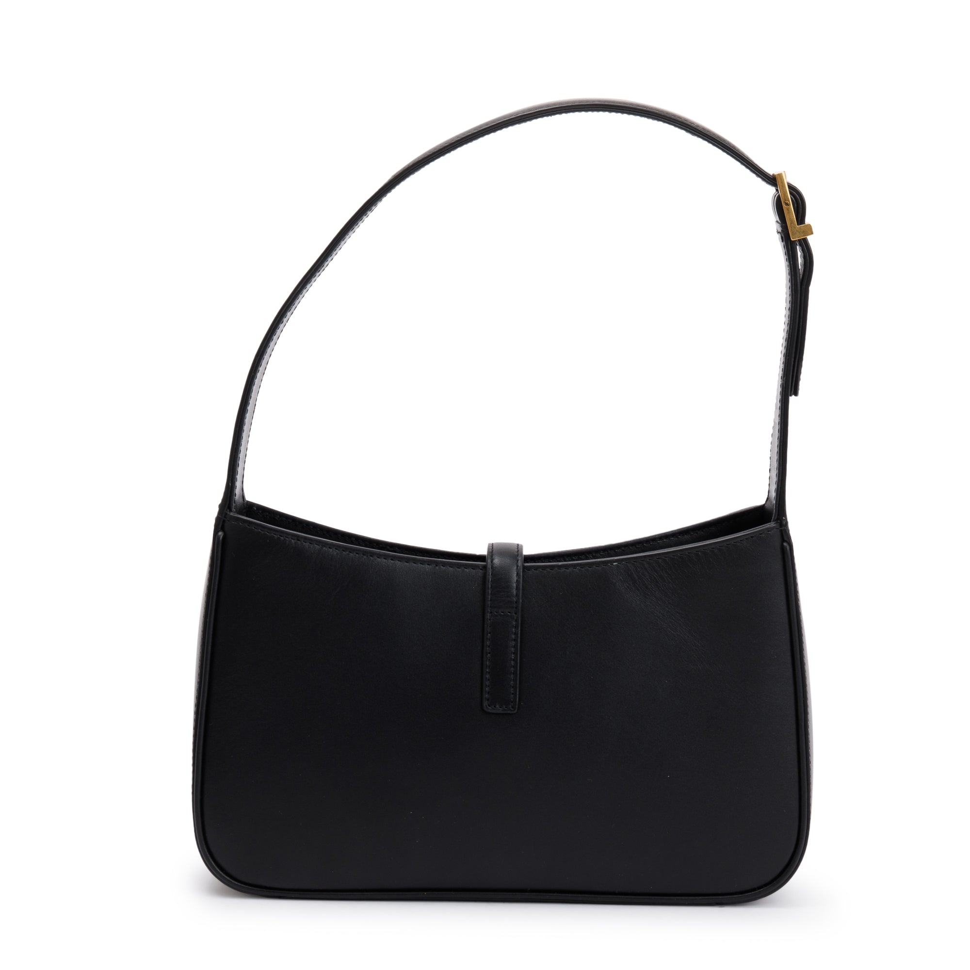 Saint Laurent 2021 Black Smooth Calfskin Leather Le 5 a 7 Hobo Bag