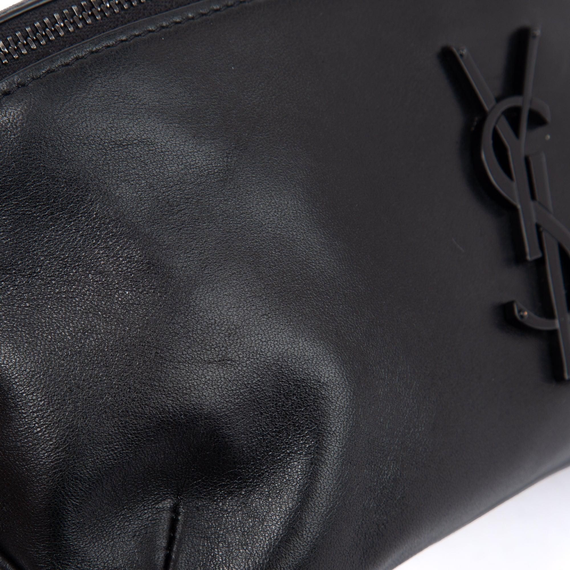 Saint Laurent 2021 Black Soft Lambskin Cassandre Classic Crossbody Bag w/ Box & Receipt