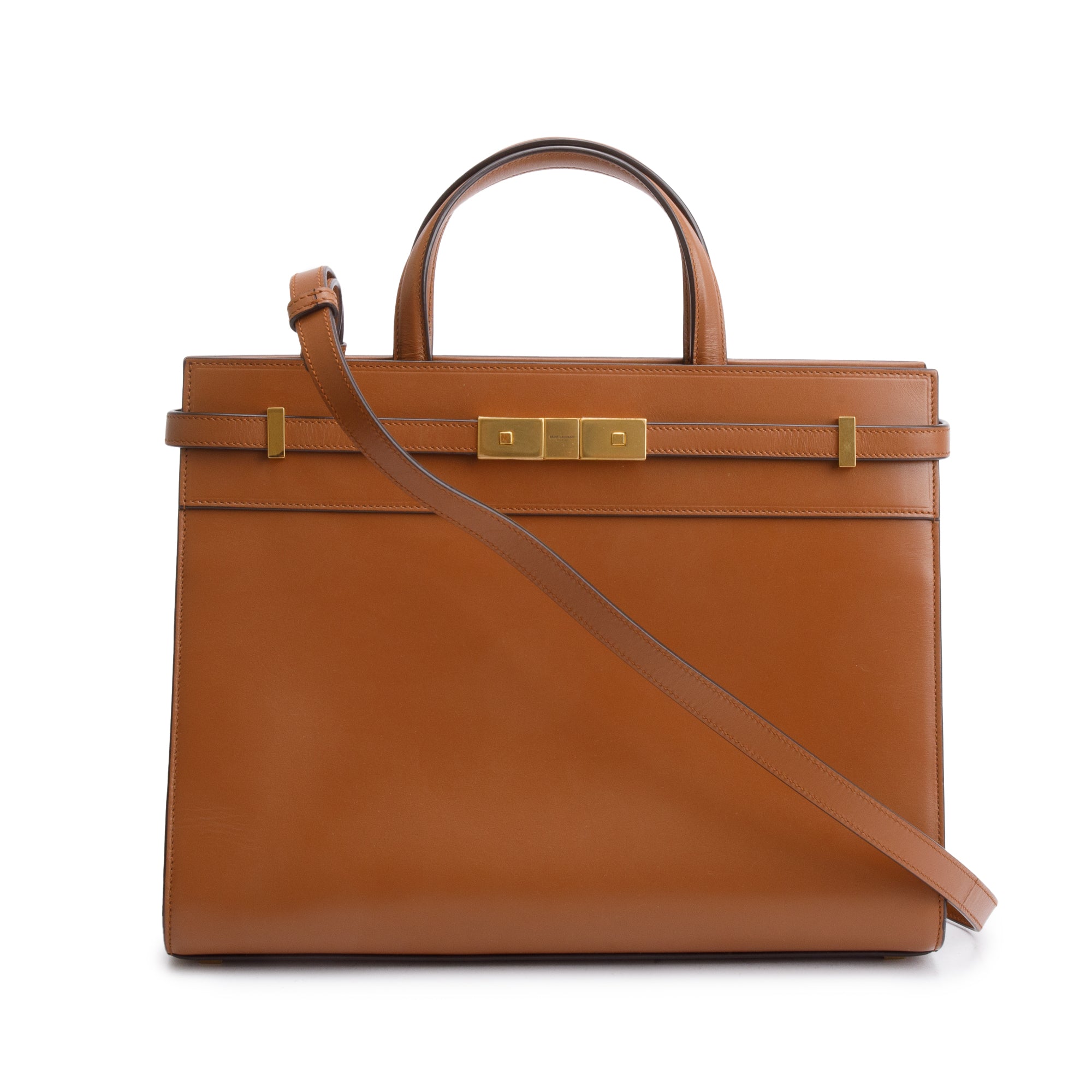 Saint Laurent 2021 Brown Manhattan Tote Bag w/ Receipt