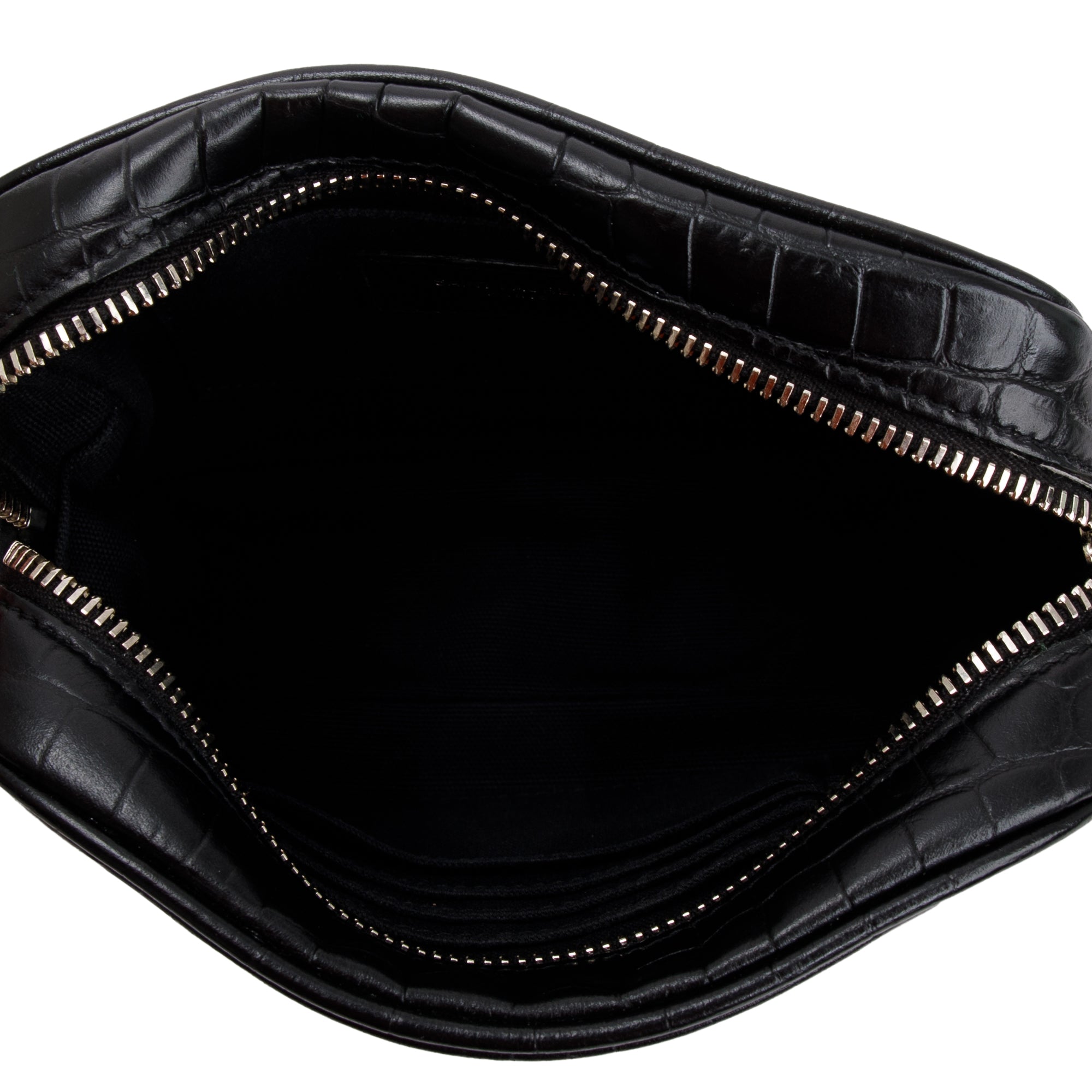 Saint Laurent 2021 Croc-Embossed Camp Camera Bag w/ Box