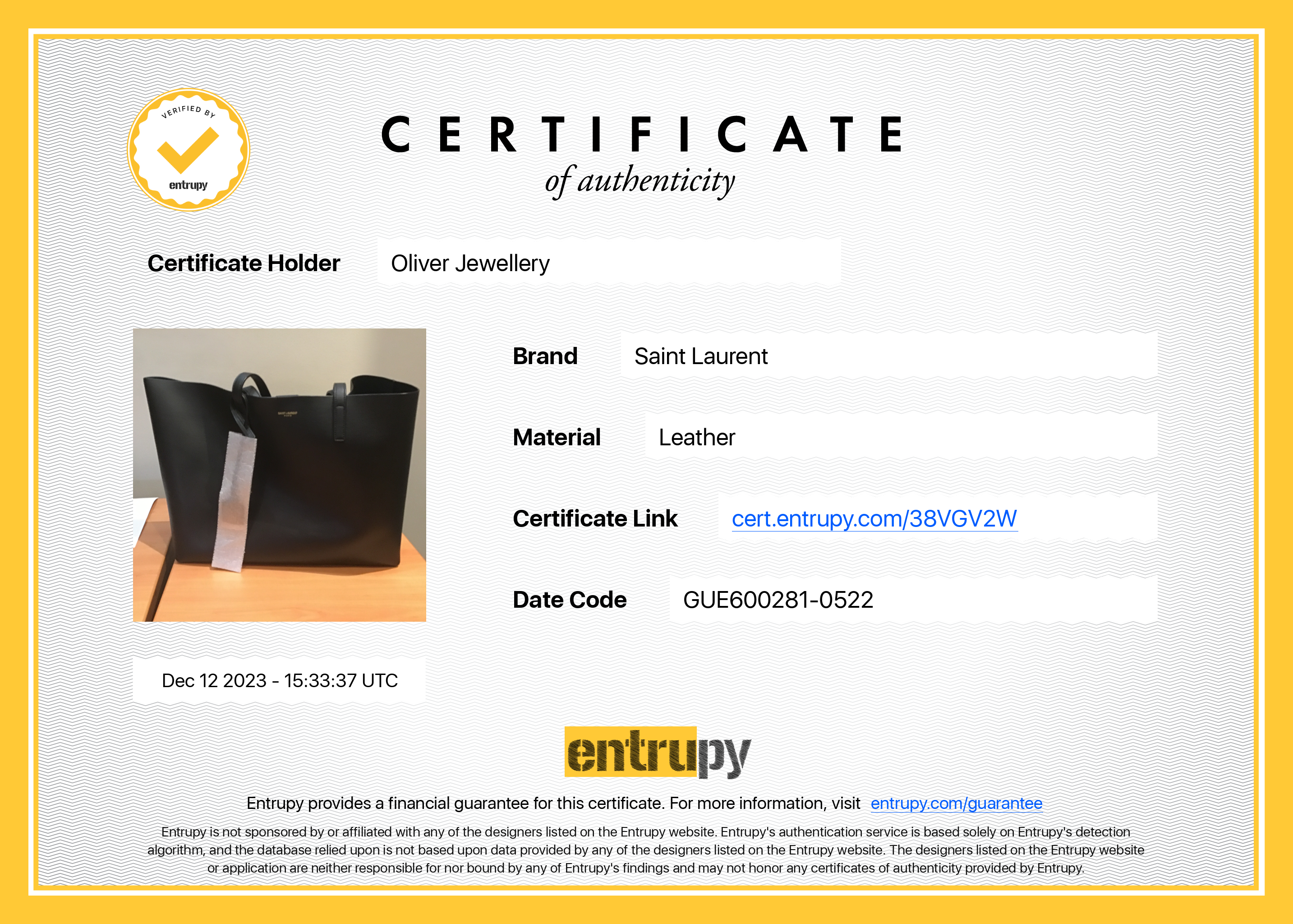 Saint Laurent 2022 Black Calfskin Leather Large E/W Shopping Tote w/ Pouch