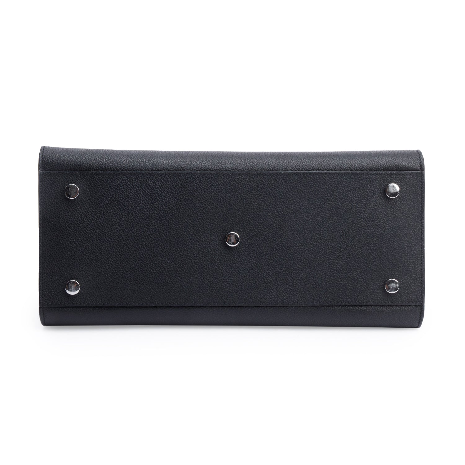 Saint Laurent 2022 Black Grained Calfskin Leather Small Sac De Jour w/ Strap