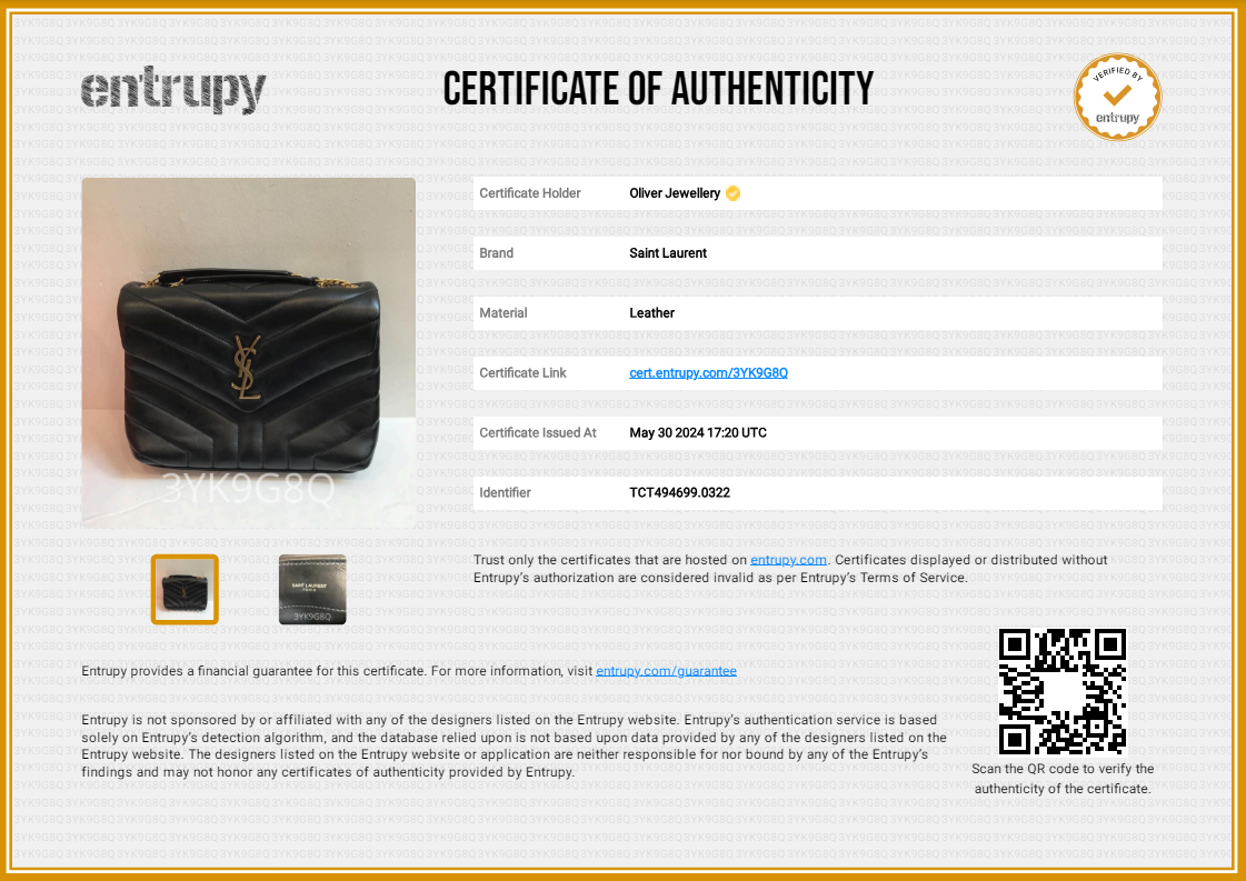 Saint Laurent 2022 Black Quilted Leather Small Loulou Shoulder Bag w/ Box