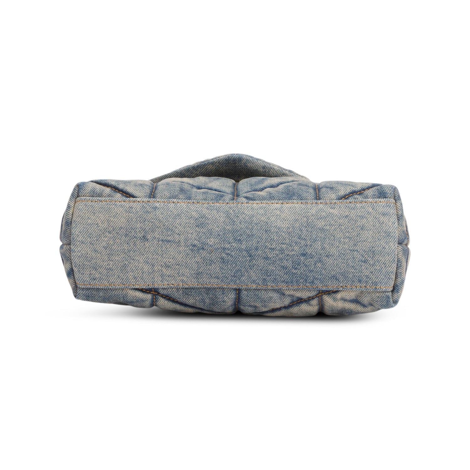 Saint Laurent 2022 Blue Denim Toy Puffer Loulou Shoulder Bag