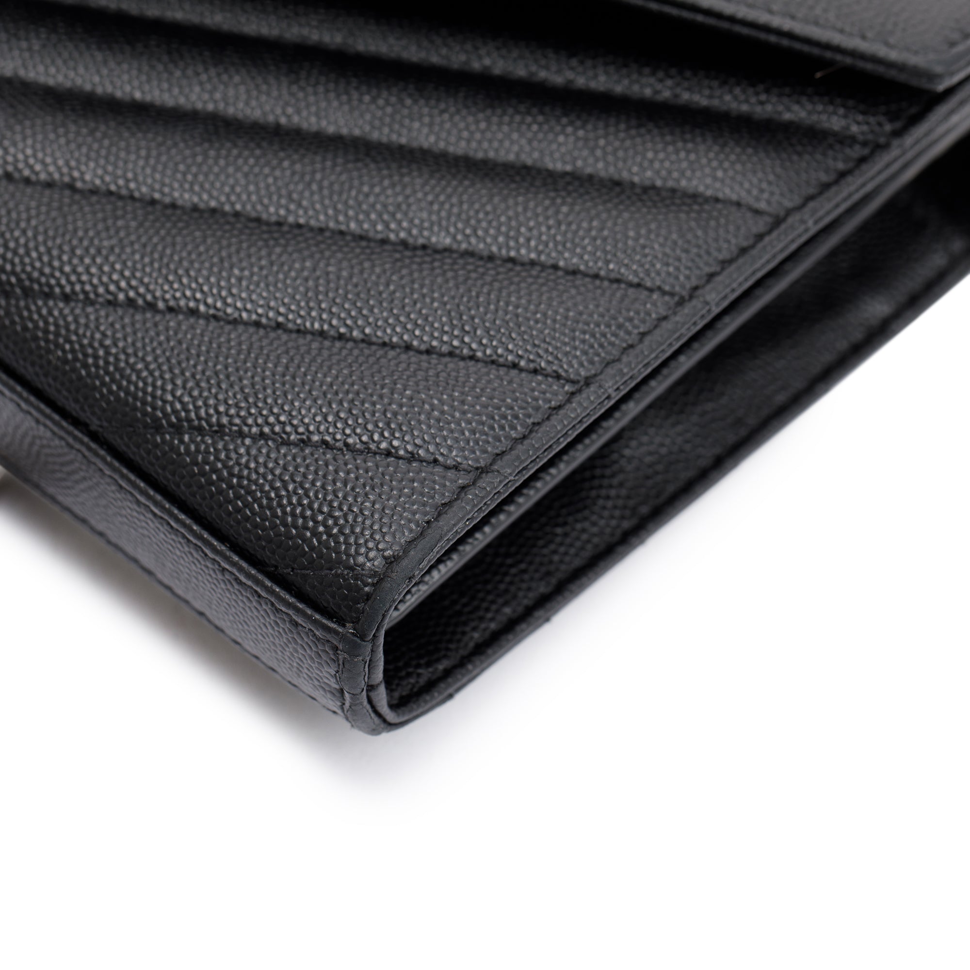 Saint Laurent 2022 Cassandre Matelasse Chain Wallet