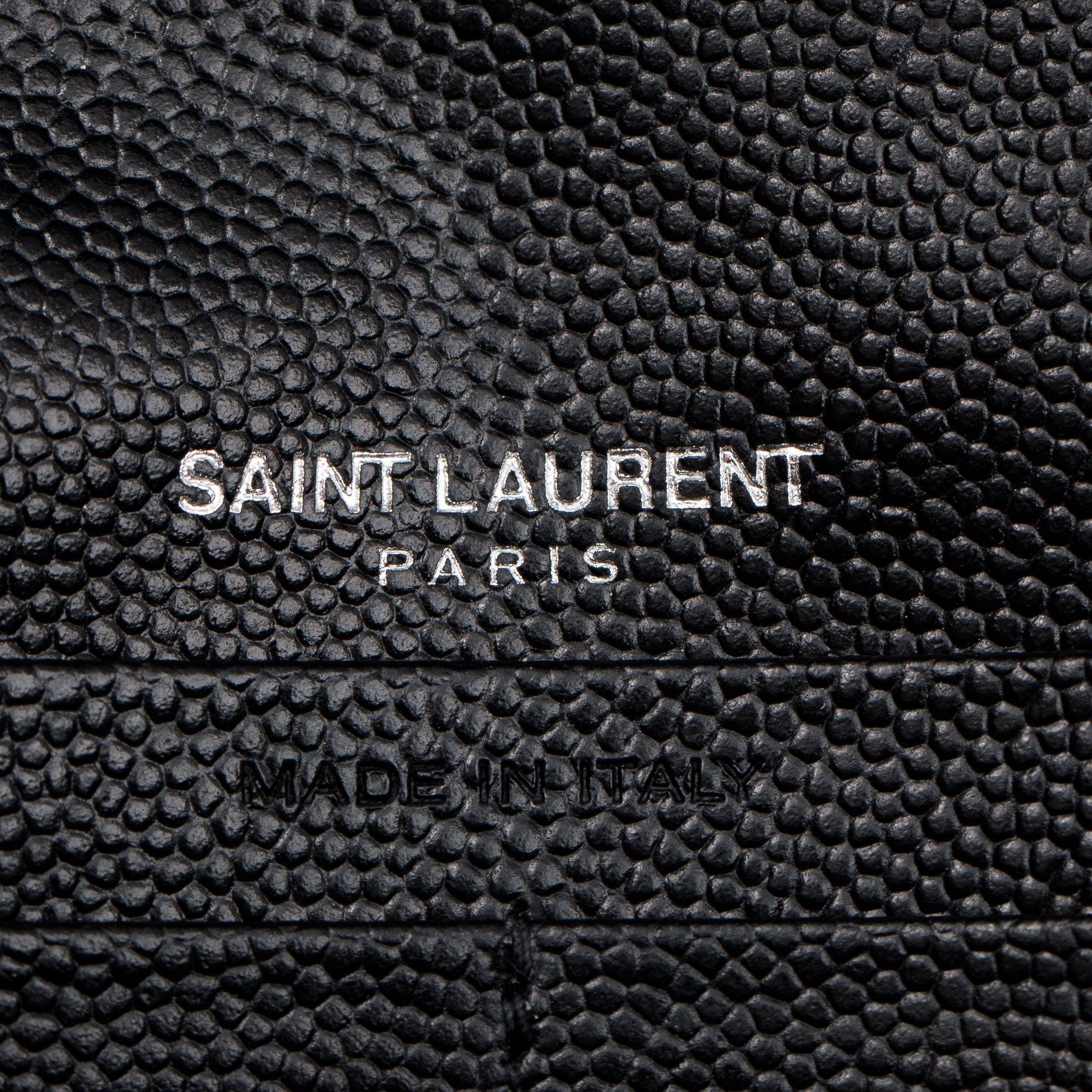 Saint Laurent 2022 Cassandre Matelasse Chain Wallet